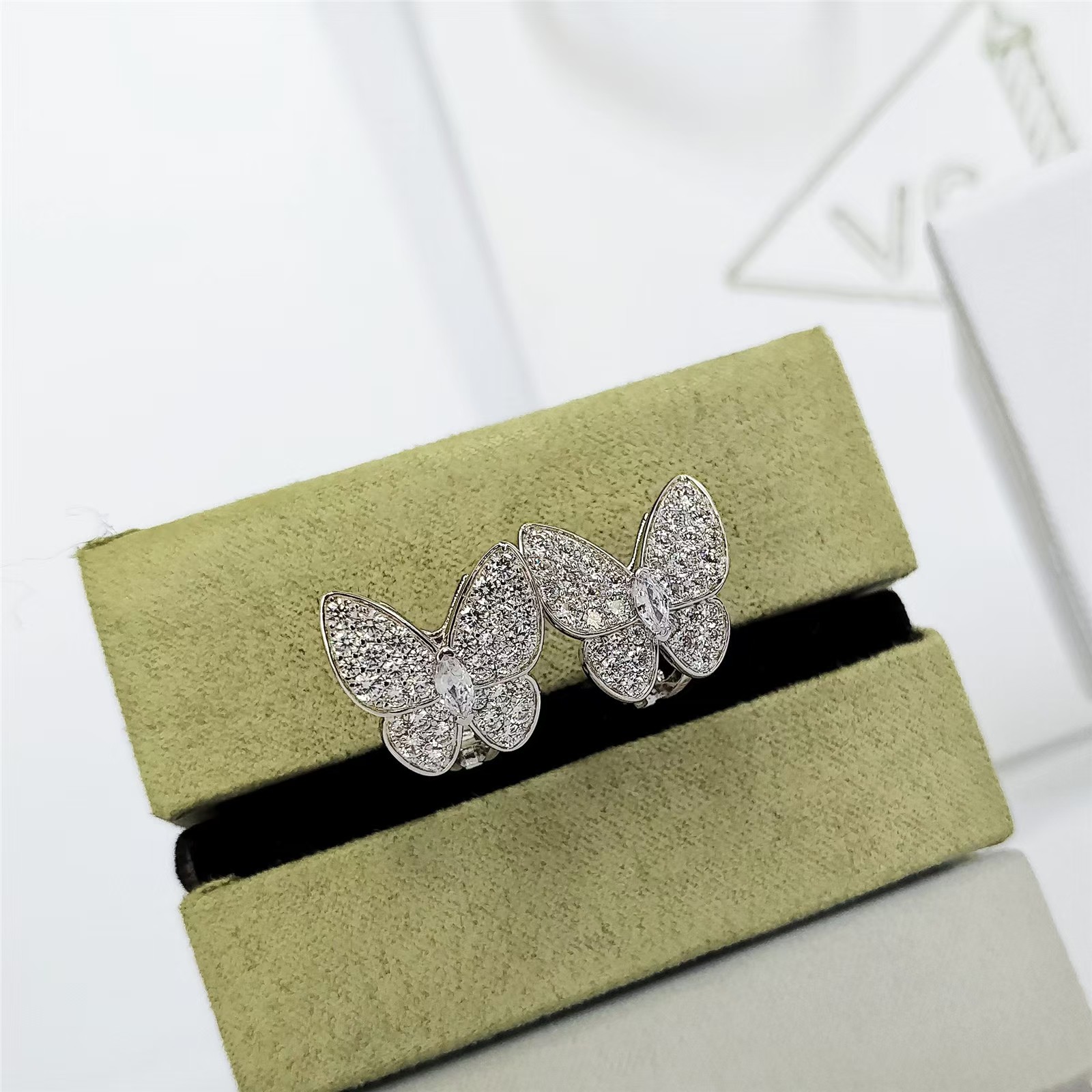 VCA Two Butterfly Earrings - Original Replica Club