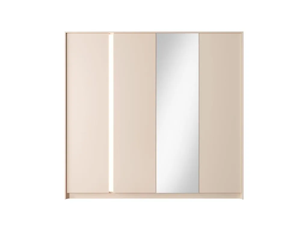 Armario con puertas batientes Sancaldeco 230 LED 224x56x210 Rosa 09495IHAU