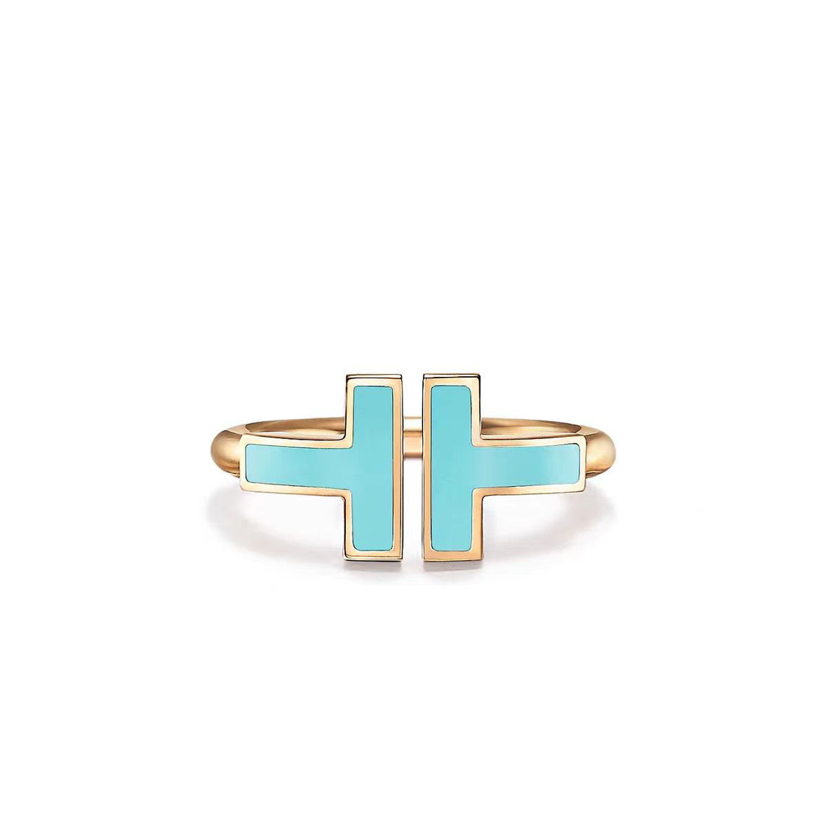Tiffany Doube T Rings - Original Replica Club