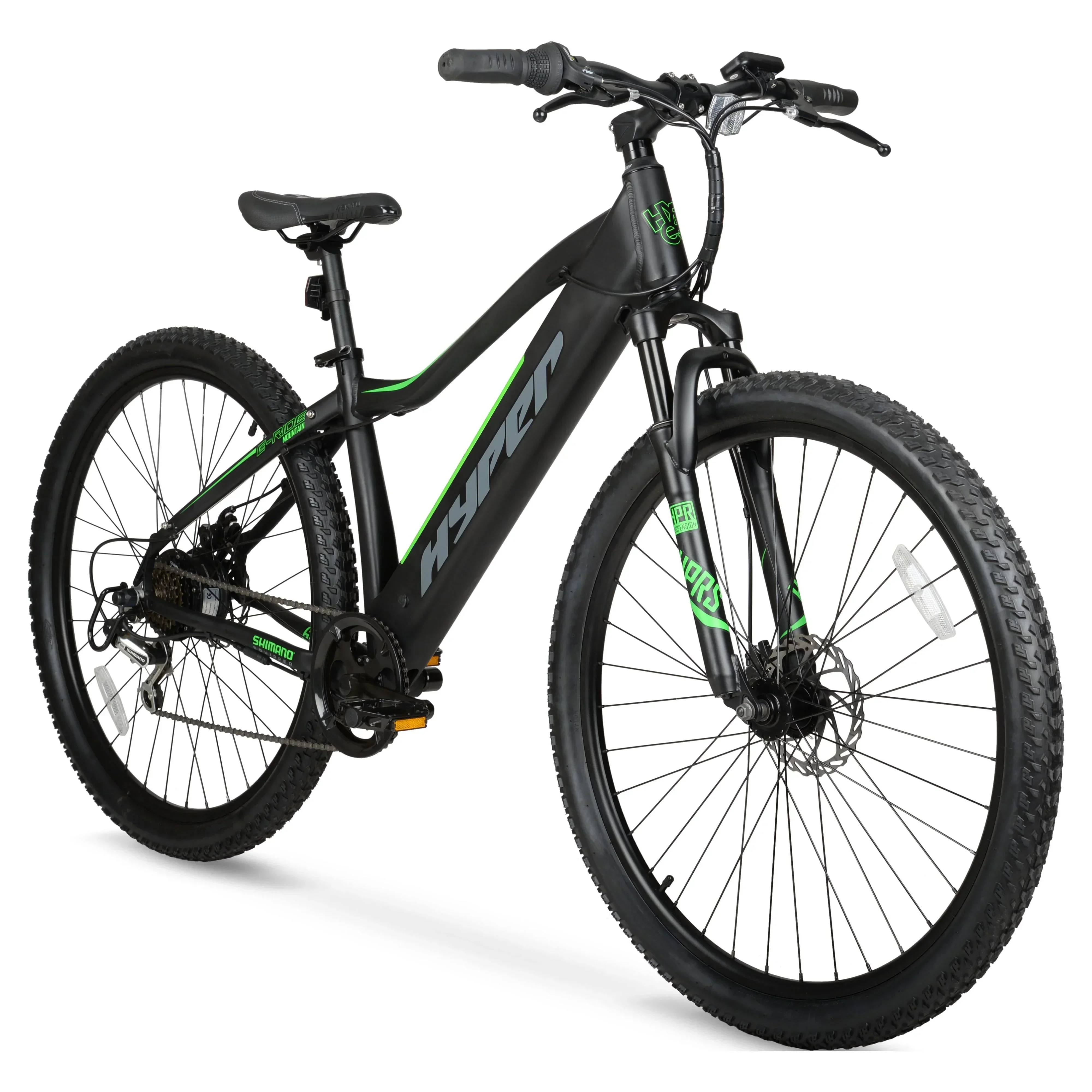 Hyper Bicycles 29 Inch 36V Electric Mountain Bike For Adults, 250W, Black Hyper Bicycles 29 Inch 36V Electric Mountain Bike For Adults, 250W, Black