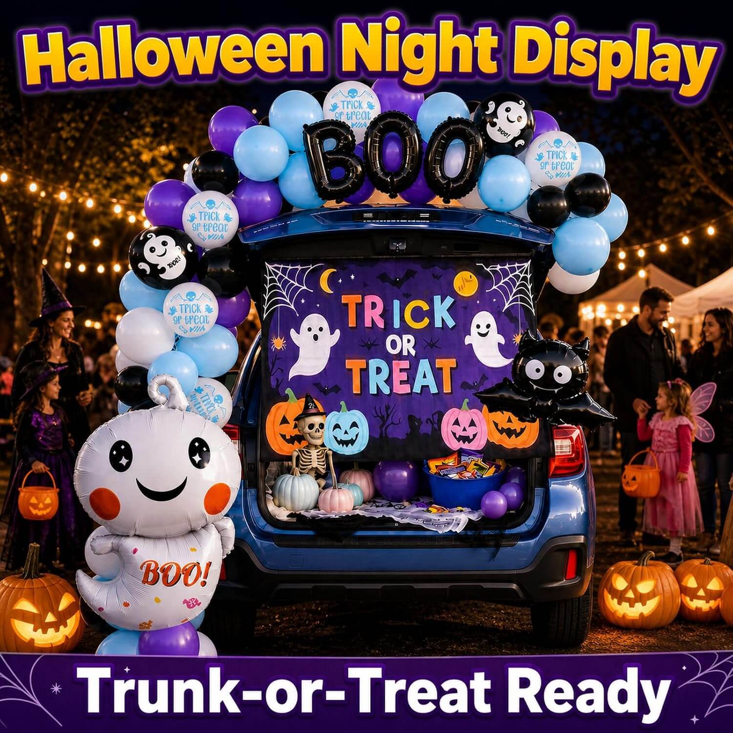 Halloween Balloon Arch and Backdrop Kit - Image 2 Halloween Balloon Arch and Backdrop Kit - Image 2