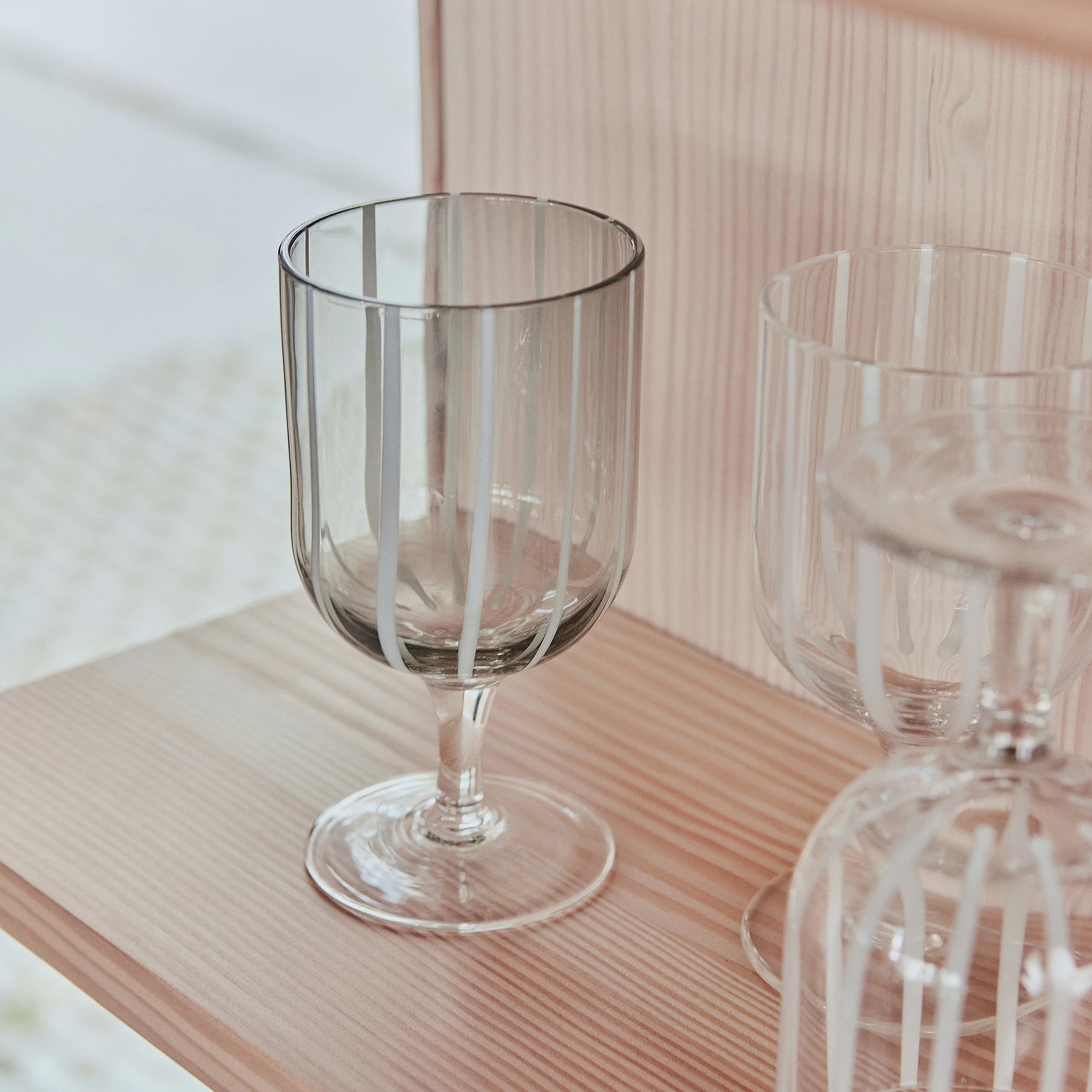 OYOY Living Mizu Wijnglazen 2 st. - Grijs