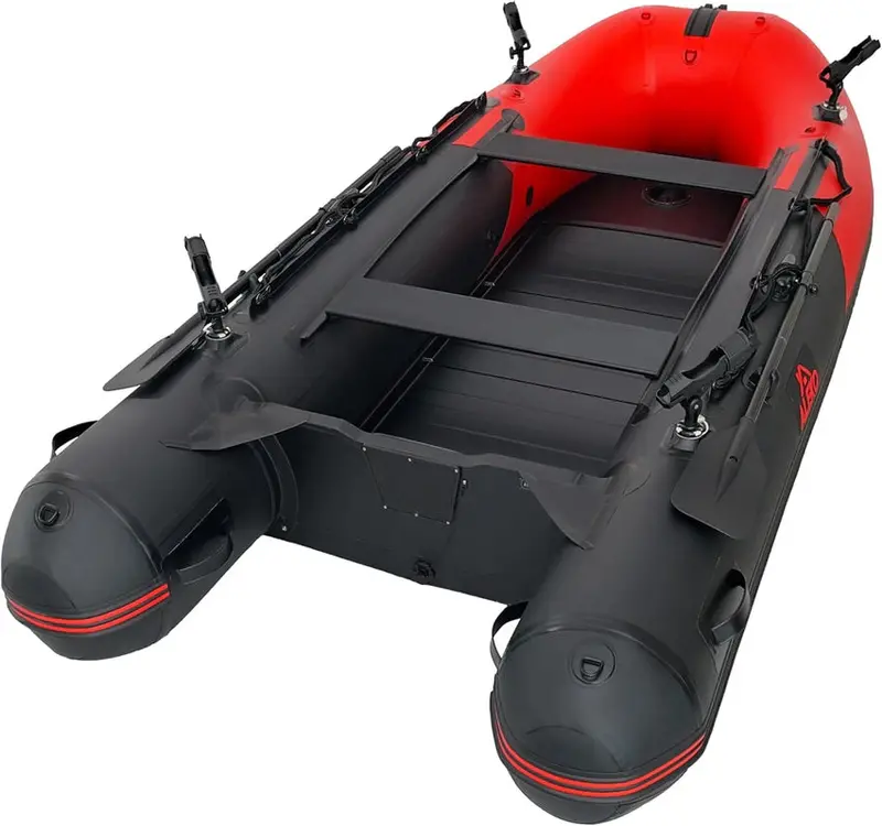 Inflatable Dinghy Tender, 8'5, Red/Black, PVC With Aluminum Floor - BT85RBK - Image 2 Inflatable Dinghy Tender, 8'5, Red/Black, PVC With Aluminum Floor - BT85RBK - Image 2