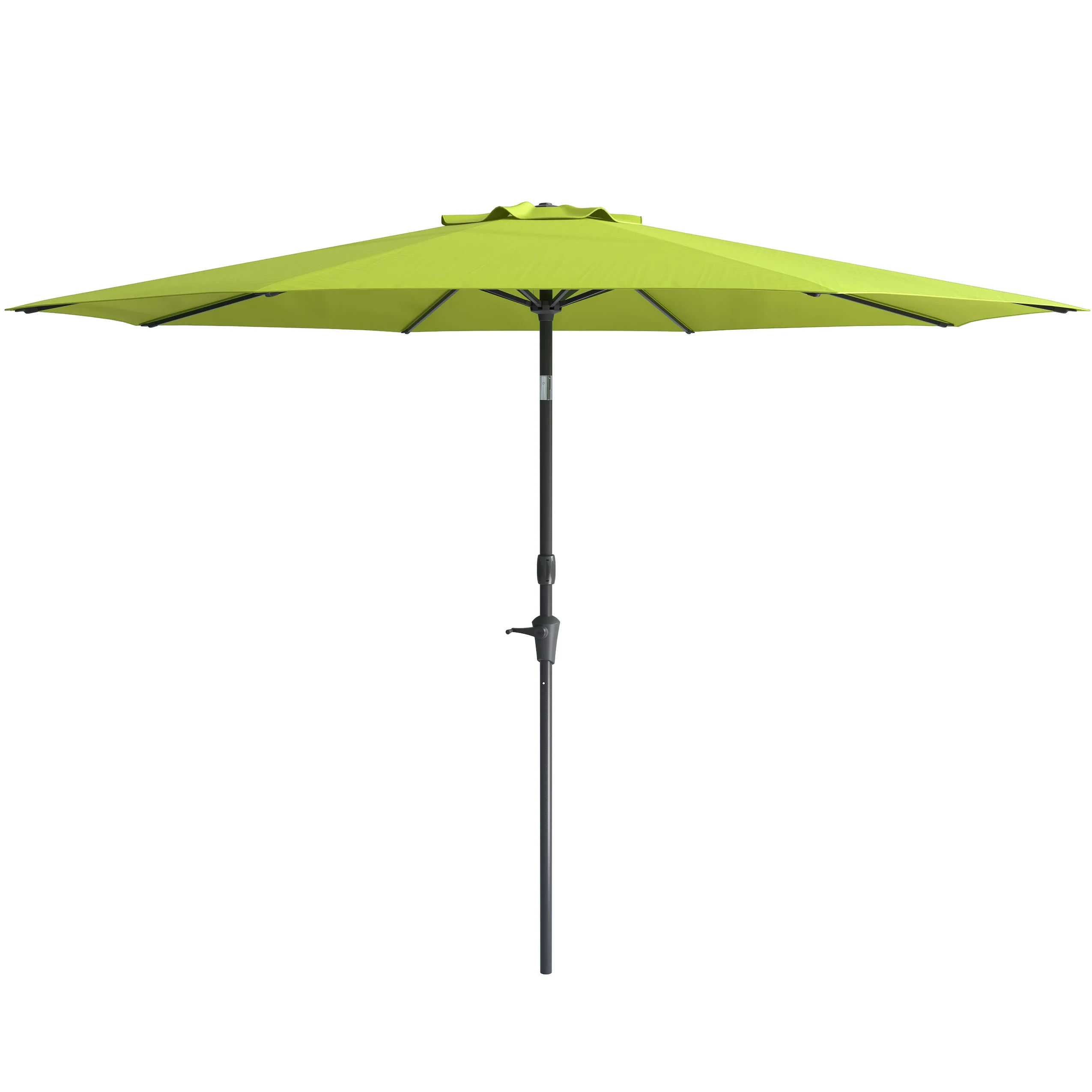 CorLiving 10 Foot Wind Resistant Patio Umbrella, Outdoor Parasol with Crank Tilt, Round Market Umbrella for Patio, Umbrella with Crank, Tilt Umbrella, Outdoor Umbrella, White - Image 26
