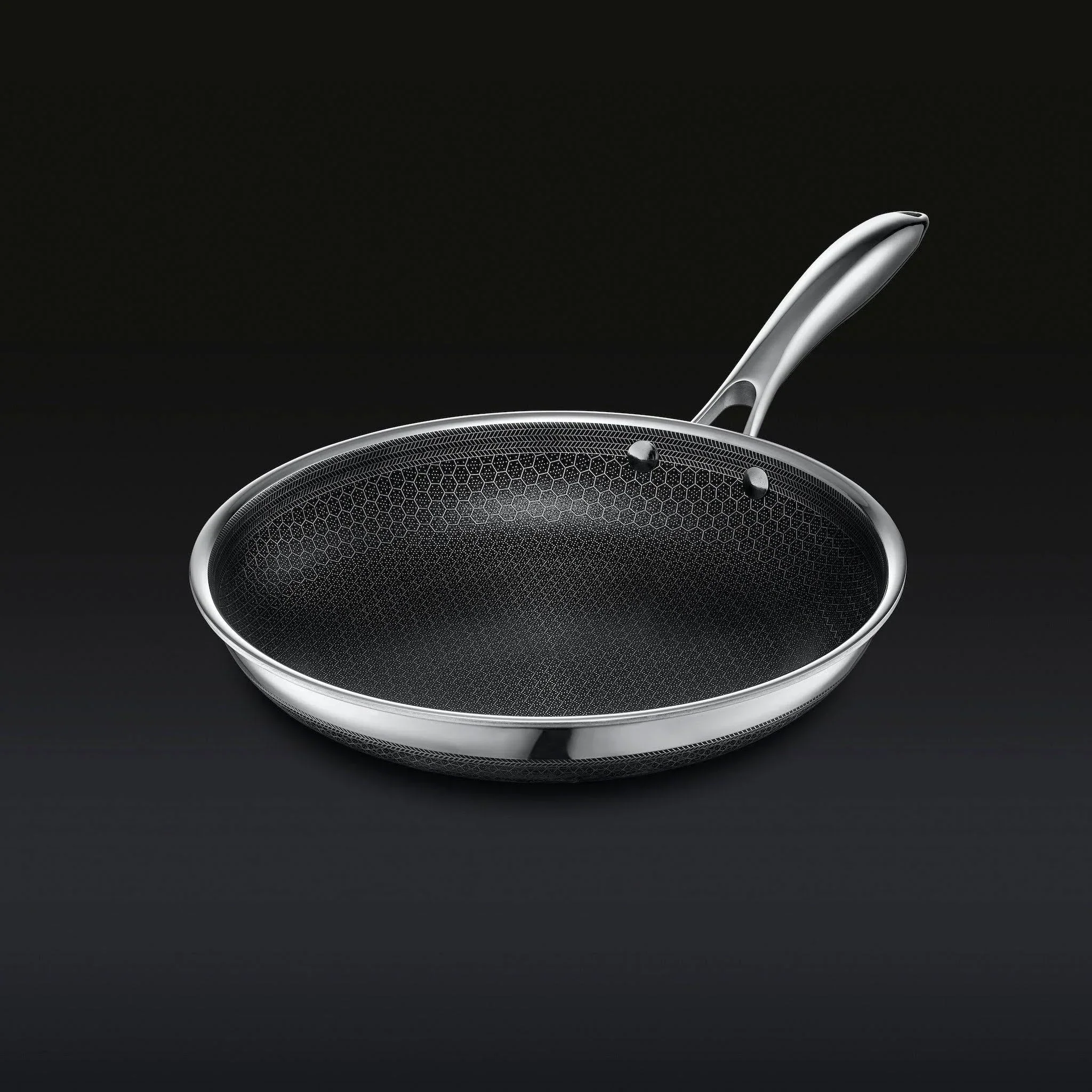 HexClad 6 Piece Hybrid Stainless Steel Cookware Pan Set