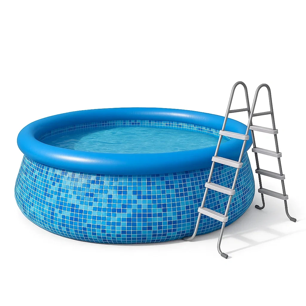 Piscina desmontable 300x300x76, redonda, color azul, con purificador zkplCQvB21WN