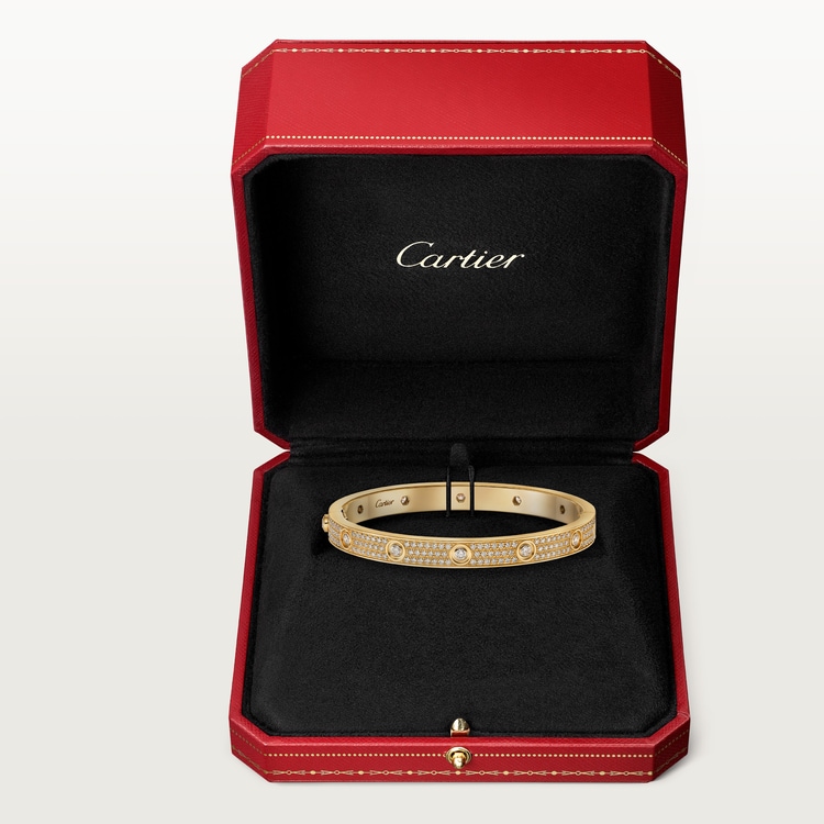 Replicate LOVE bracelet, classic model, paved, 12 diamonds(1:1 replica) - Original Replica Club