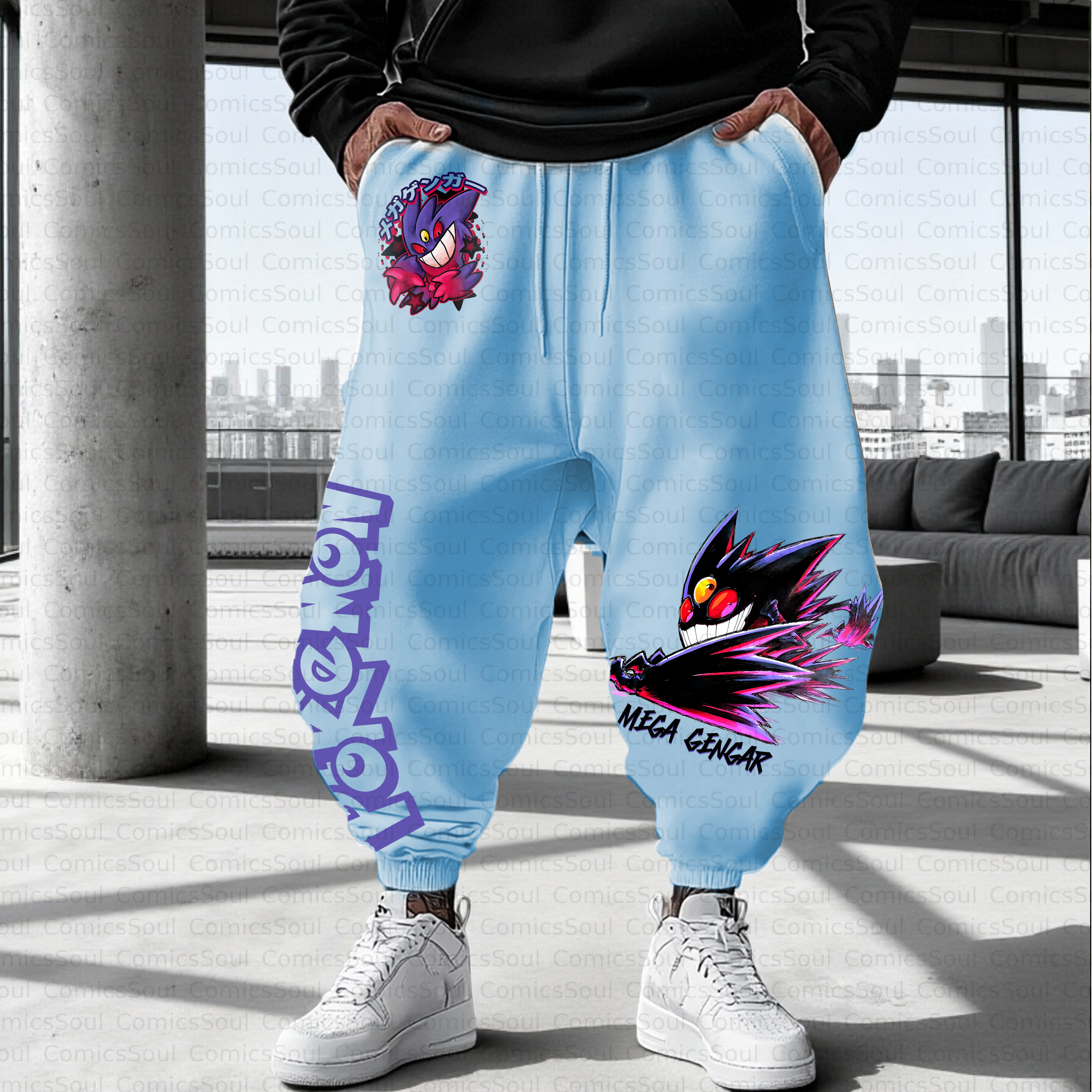 Unisex Casual Anime Streetwear Pant