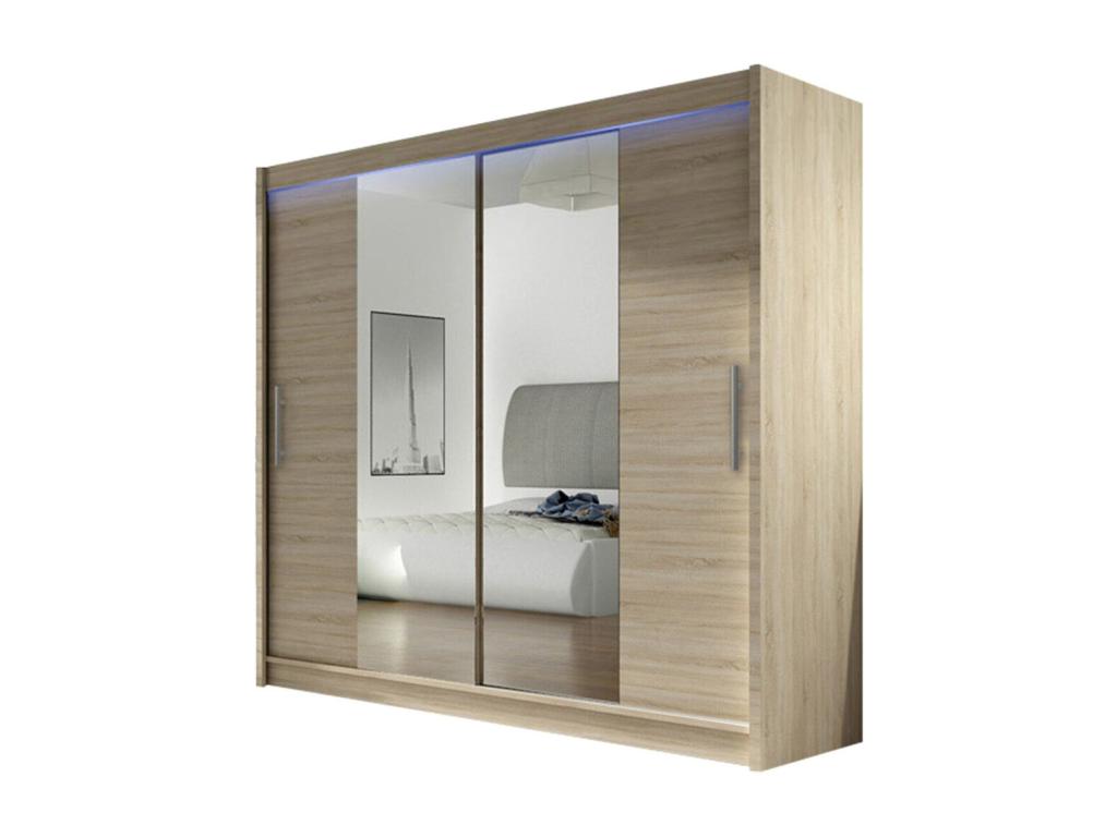 Armario 123 - Roble Hominor - 215x180x58cm - Puertas de armario Correderas