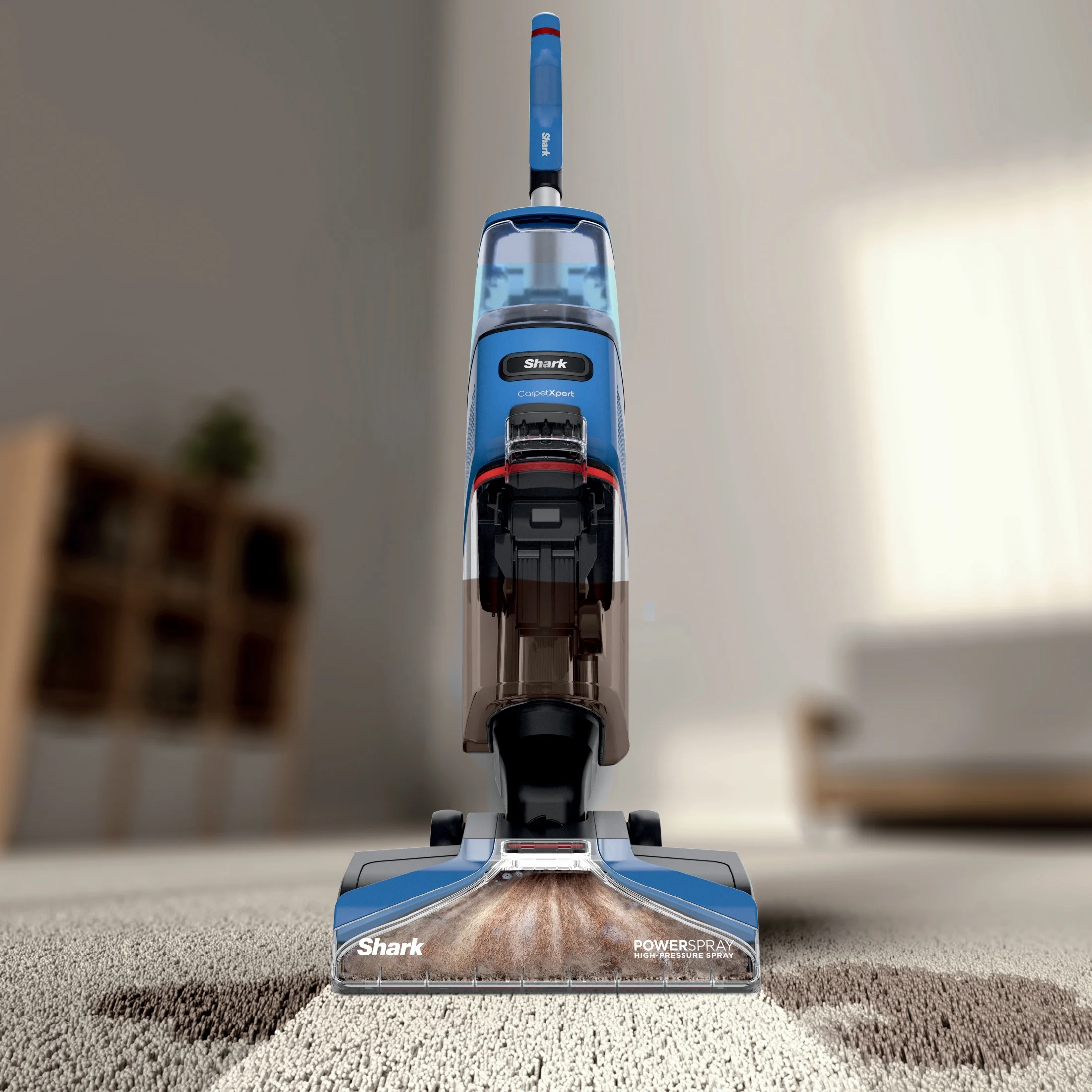Shark? CarpetXpert? Upright Carpet & Area Rug Cleaner, Perfect for Pets, Lightweight & Powerful, Dirt, Grime, & Odor Removal, Carpet Shampooer, Cleaning Solution, Blue, EX121BRN - Image 9