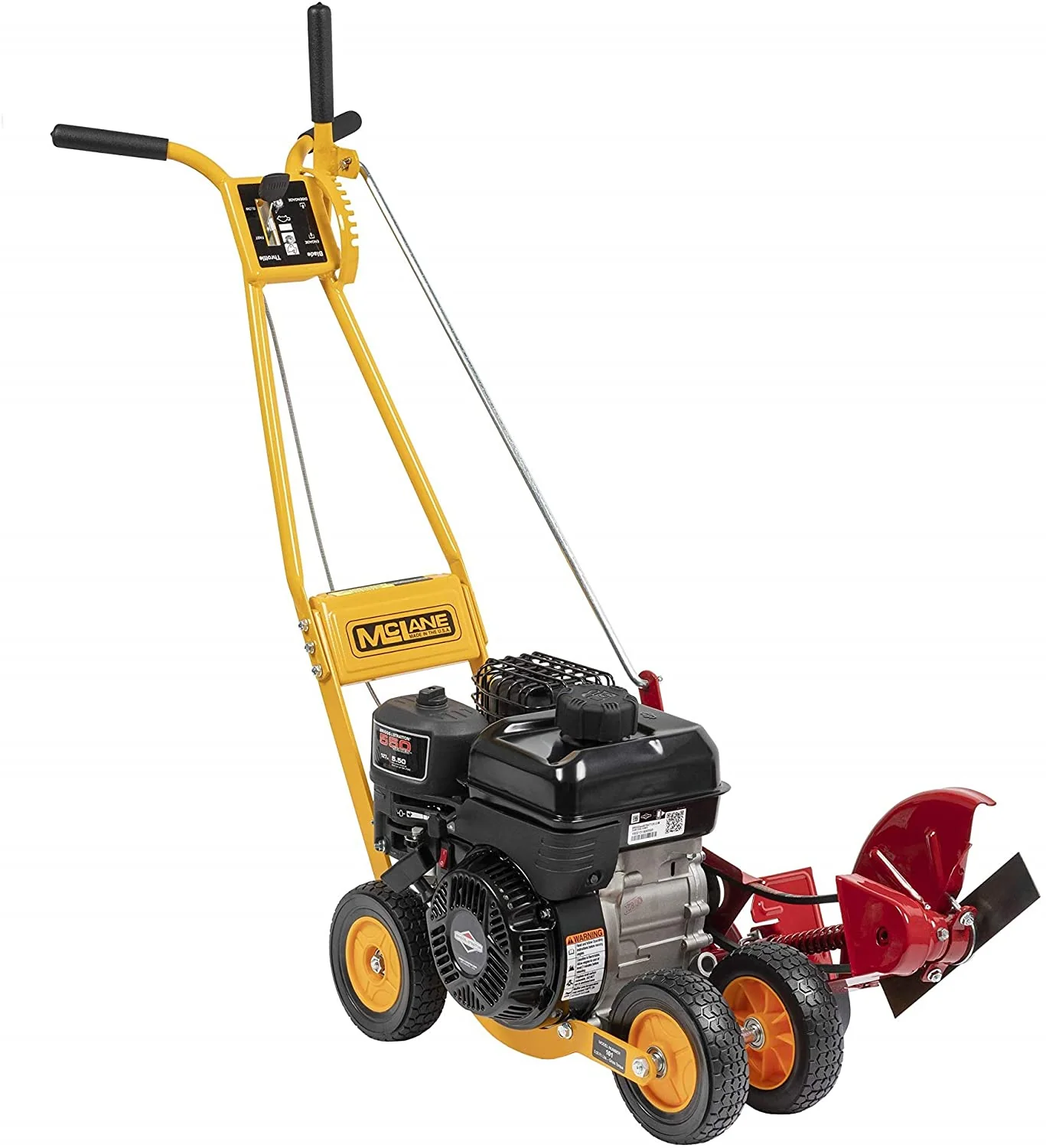 101-5.5GT-7Gas Powered Lawn Edger. 5.50 Gross Torque/3.5 HP BS Engine 7 Wheels