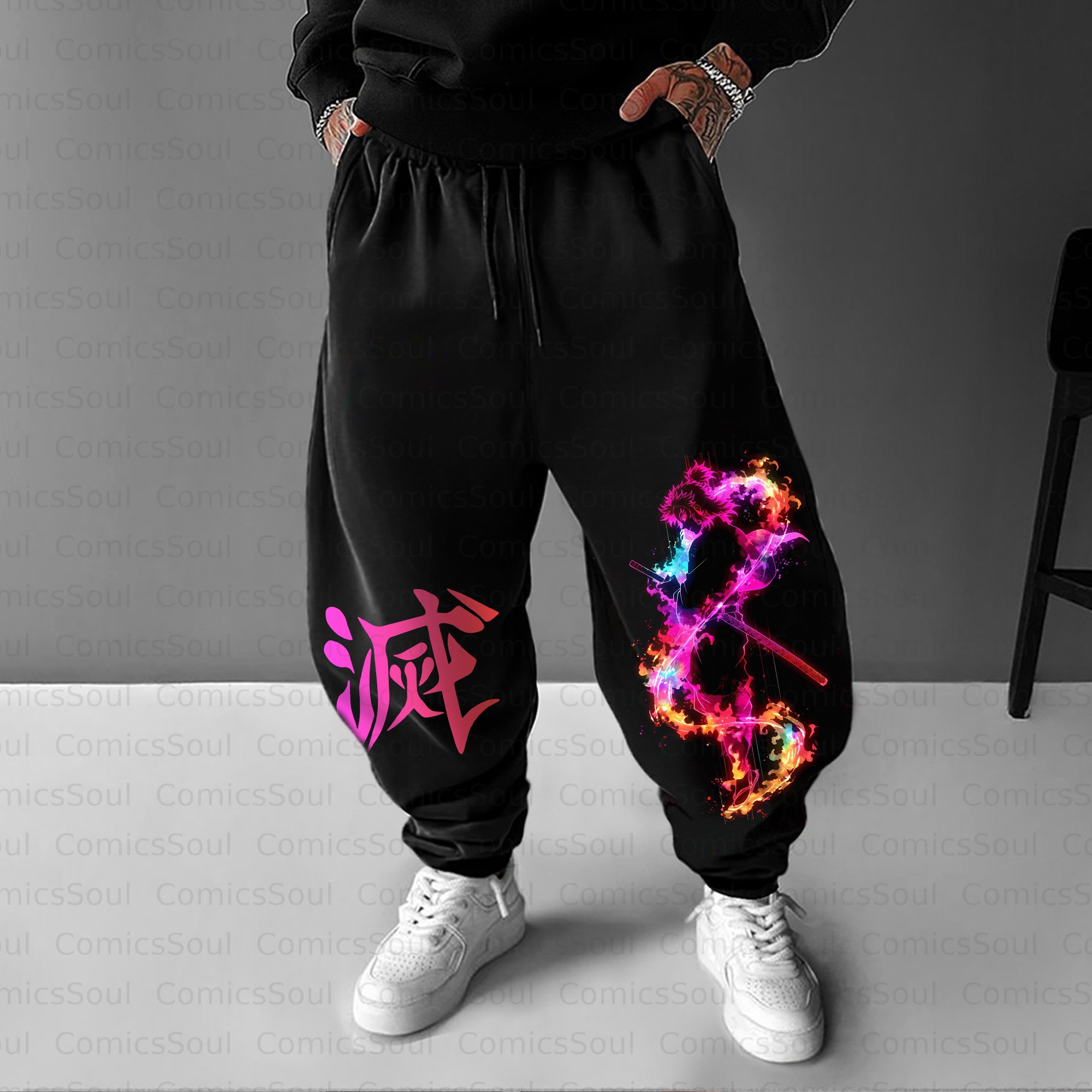 Unisex Anime Inspired Vintage Pants | KNY