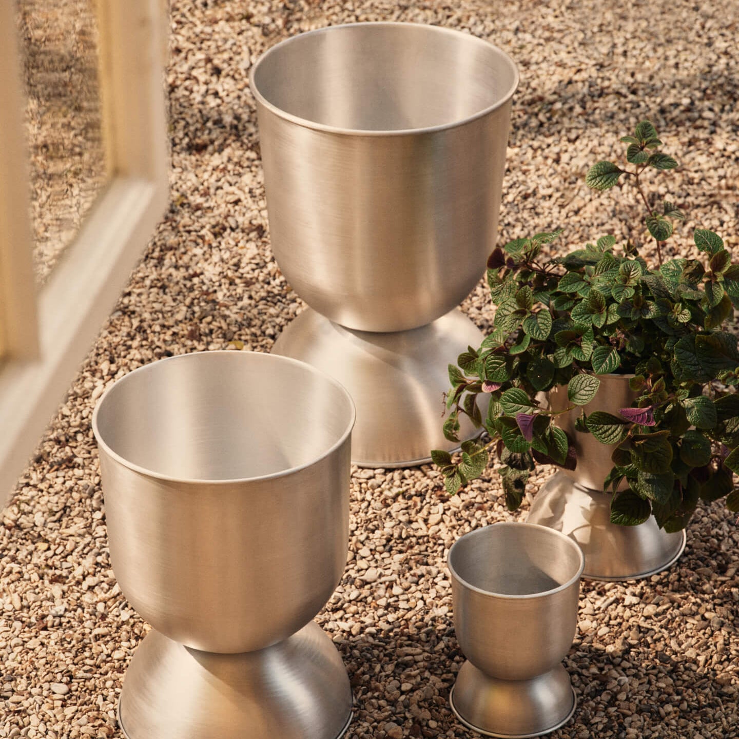 Ferm Living Hourglass Bloempot - Large - Aluminium