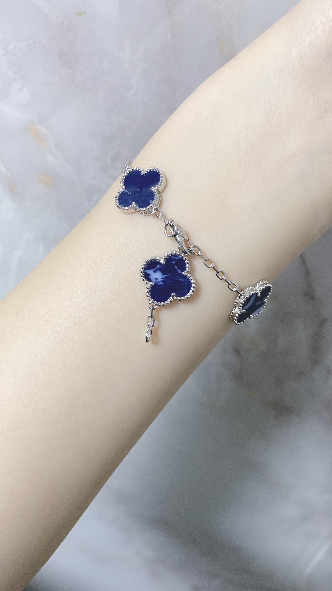 VCA Pietersite Vintage Alhambra Bracelet, 5 Motifs - Original Replica Club
