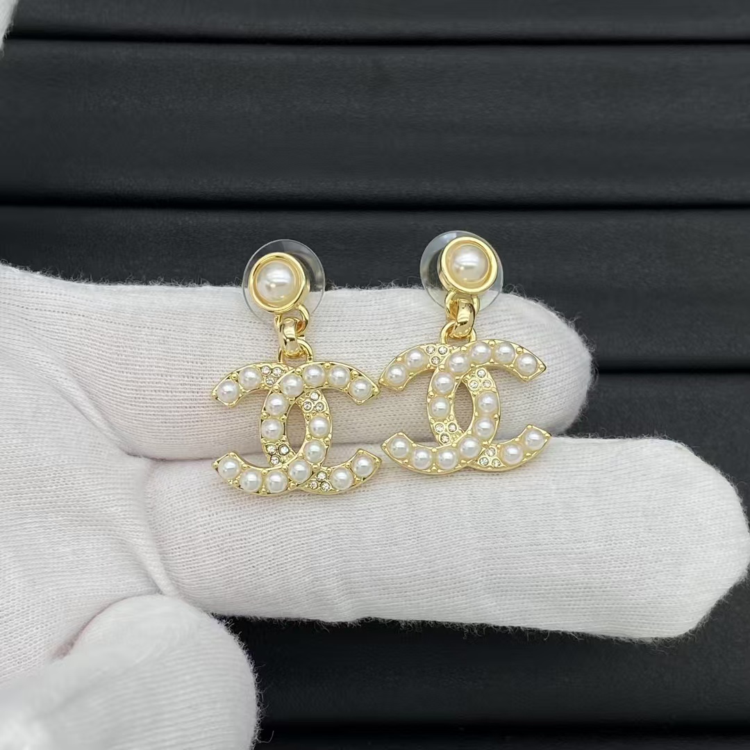 Chanel Pearl Double C Earrings - Original Replica Club