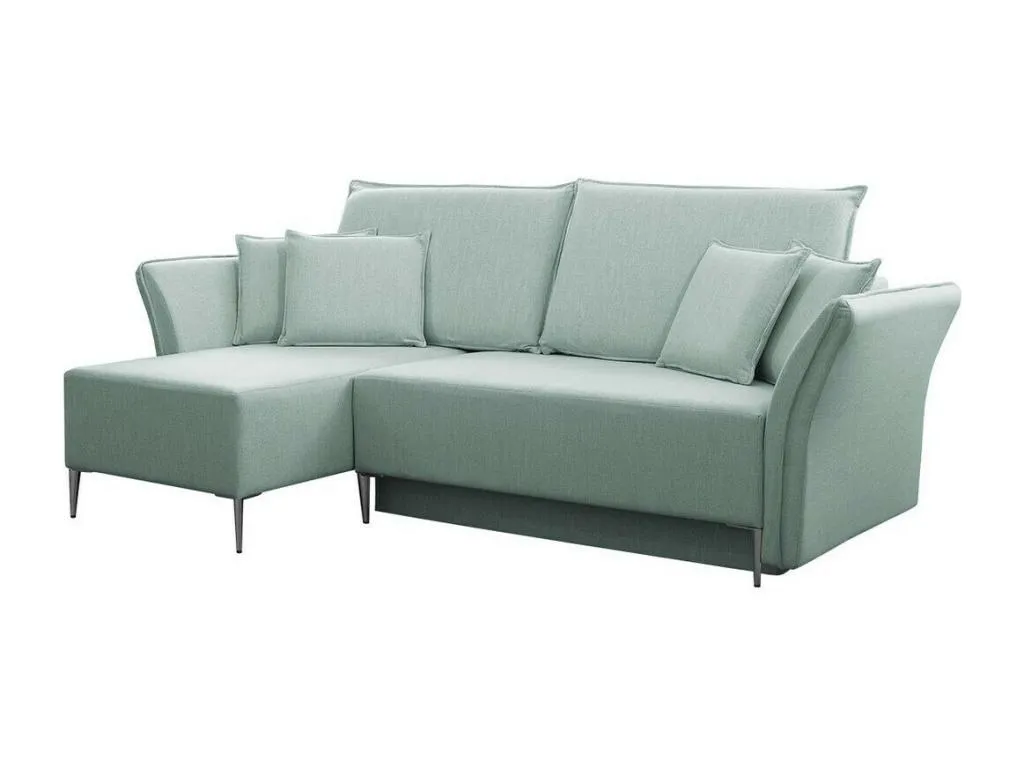 Sofá rinconero Boverdeco 146 Turquesa Función de descanso Caja de ropa de cama 247cm