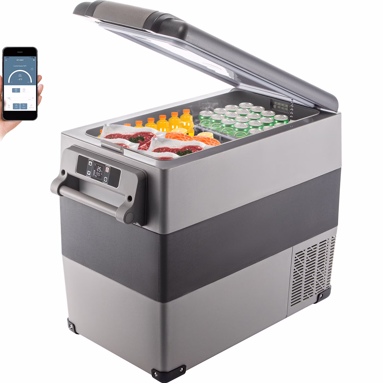 BENTISM 22L Portable Car Refrigerator, 23 Quart RV Fridge, 12/24V DC & 110-240V AC Vehicle Car Truck Boat Mini Electric Cooler for Driving Travel Fishing Outdoor and Home Use - Image 5