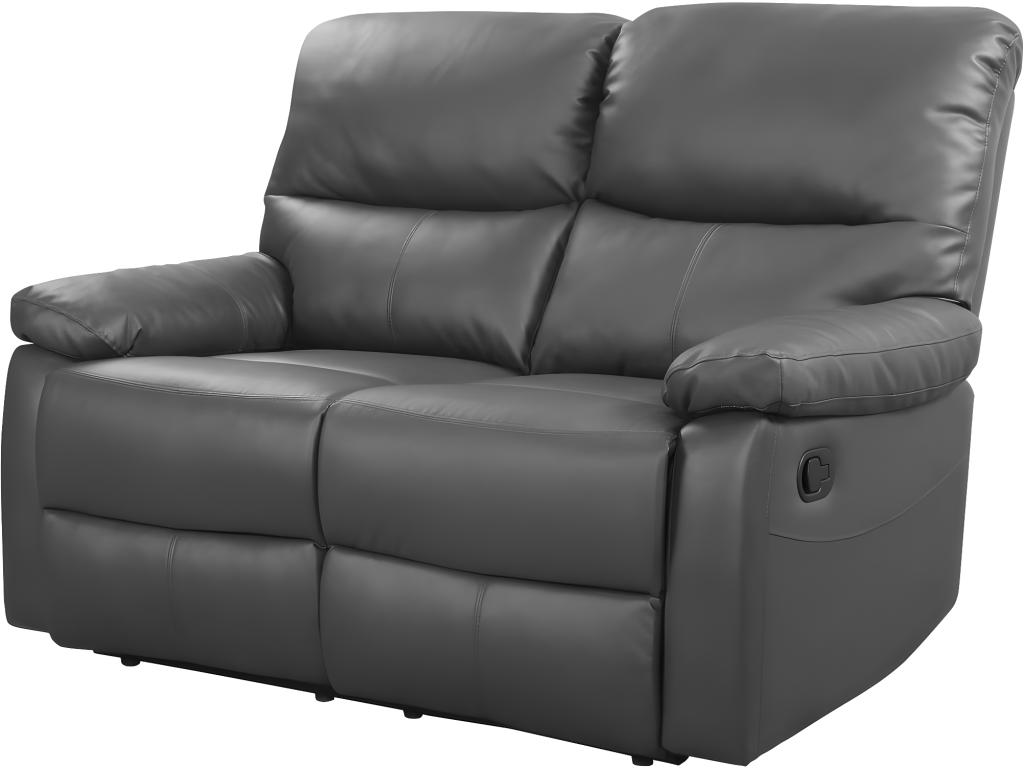 Sofá reclinable 2 plazas "Lincoln" -147 x 89 x 103 cm-Gris