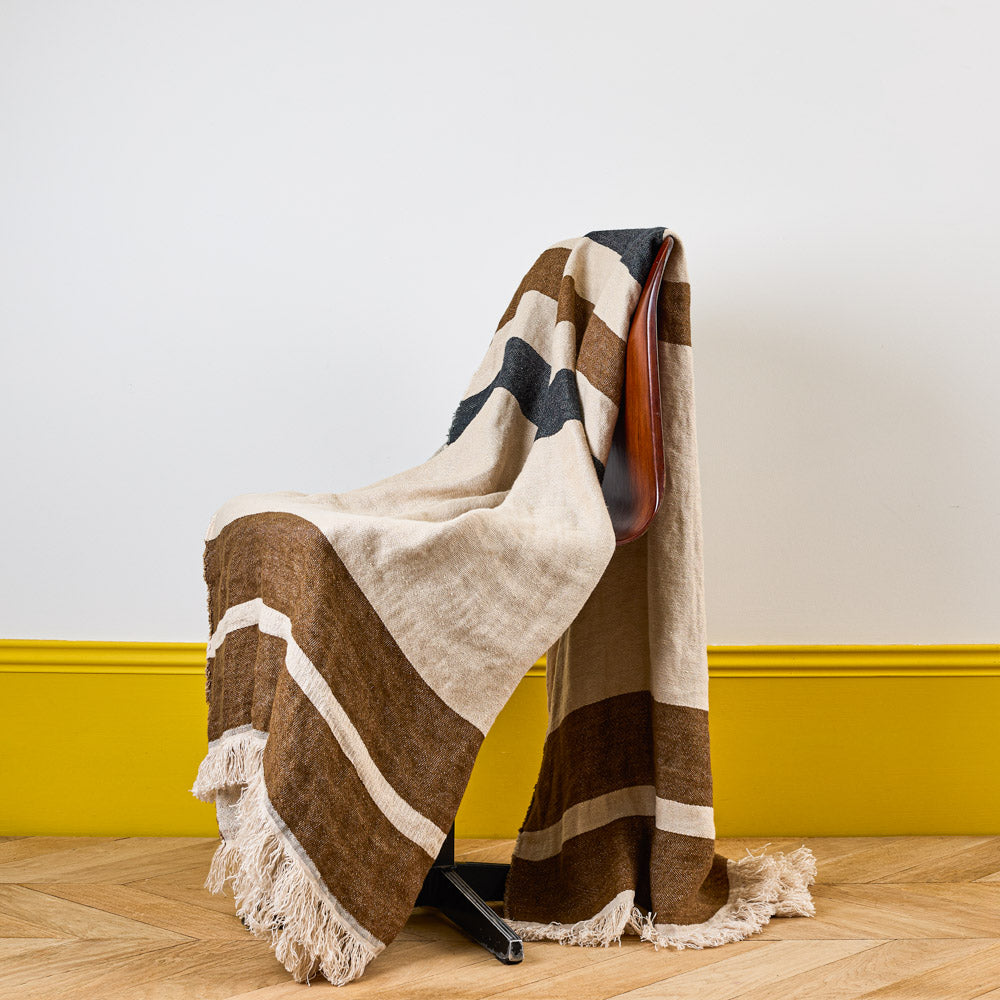 Fouta Belge en lin - Dakota Stripe
