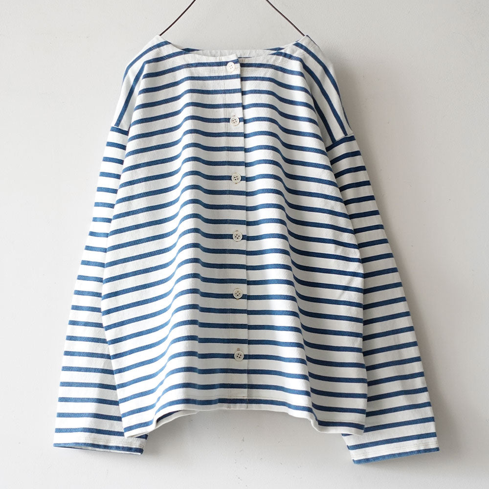Ichi - Cardigan Rayures - Blanc & Bleu