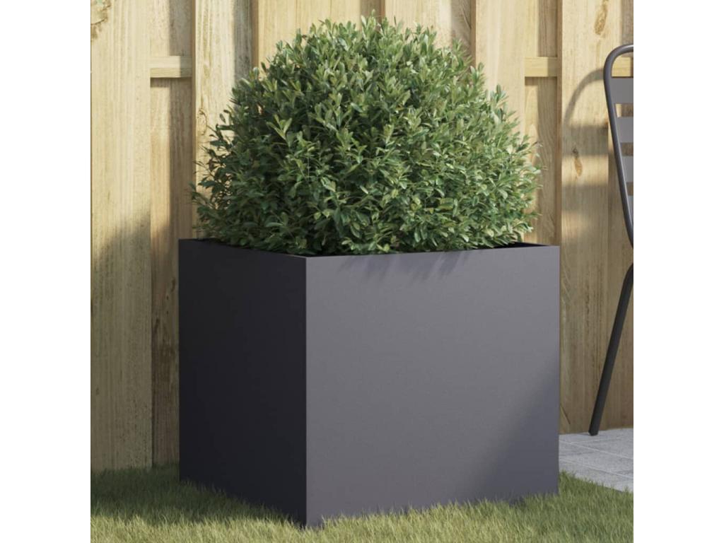 Decoratodo acero gris antracita 49x47x46 cm