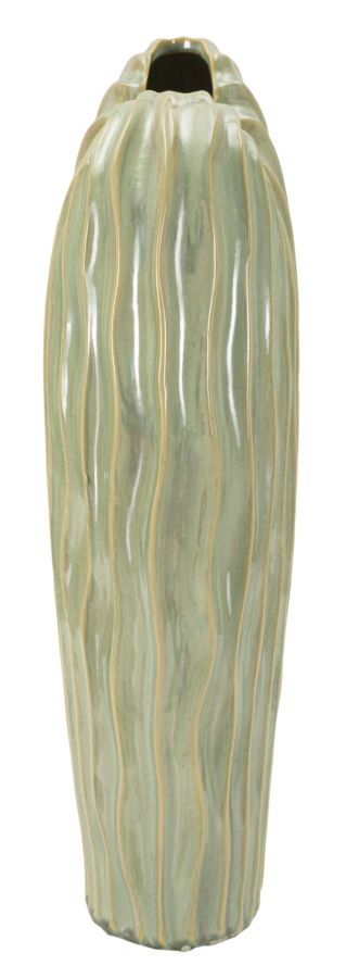 Groene keramische vaas 27x14x46,5 cm