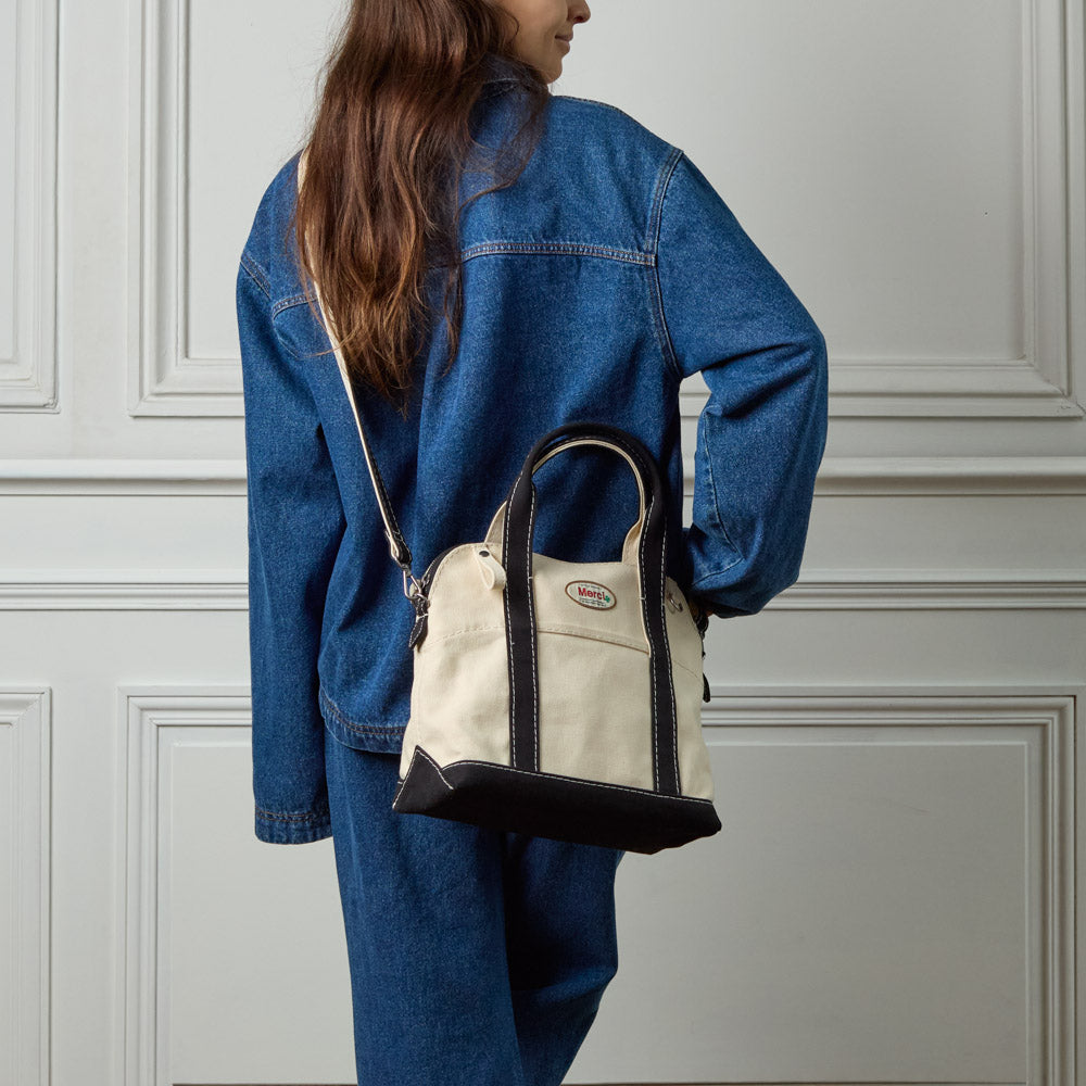 Merci - Paris Bag - Ecru & Noir