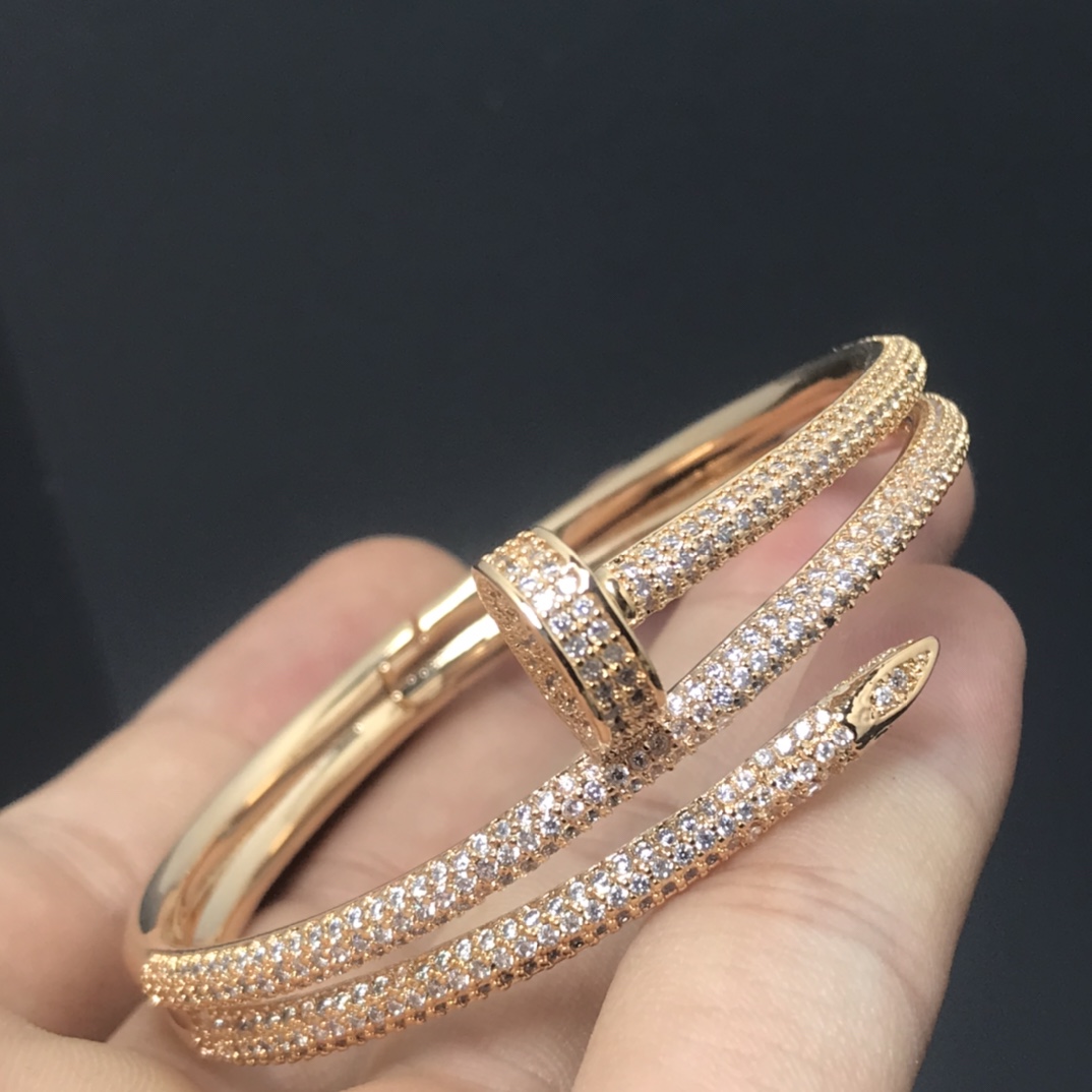 Cartier Full Diamond Three Layers Juste un Clou Nail Bracelet - Original Replica Club