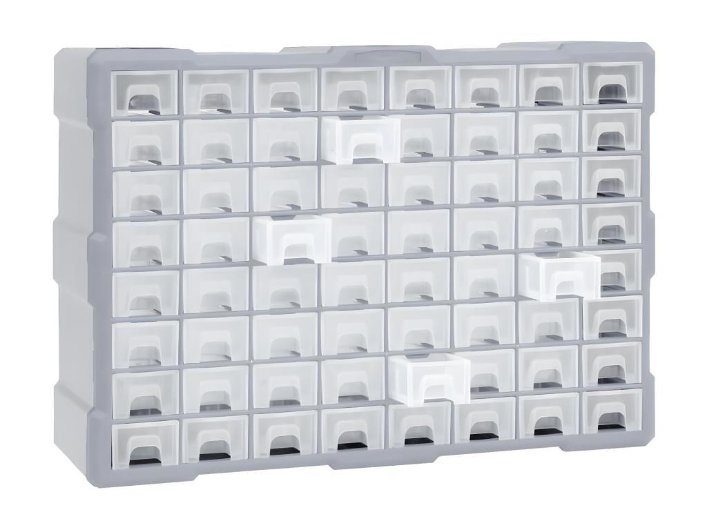 Maison Exclusive Organizador multicajones con 64 cajones 52x16x37,5 cm