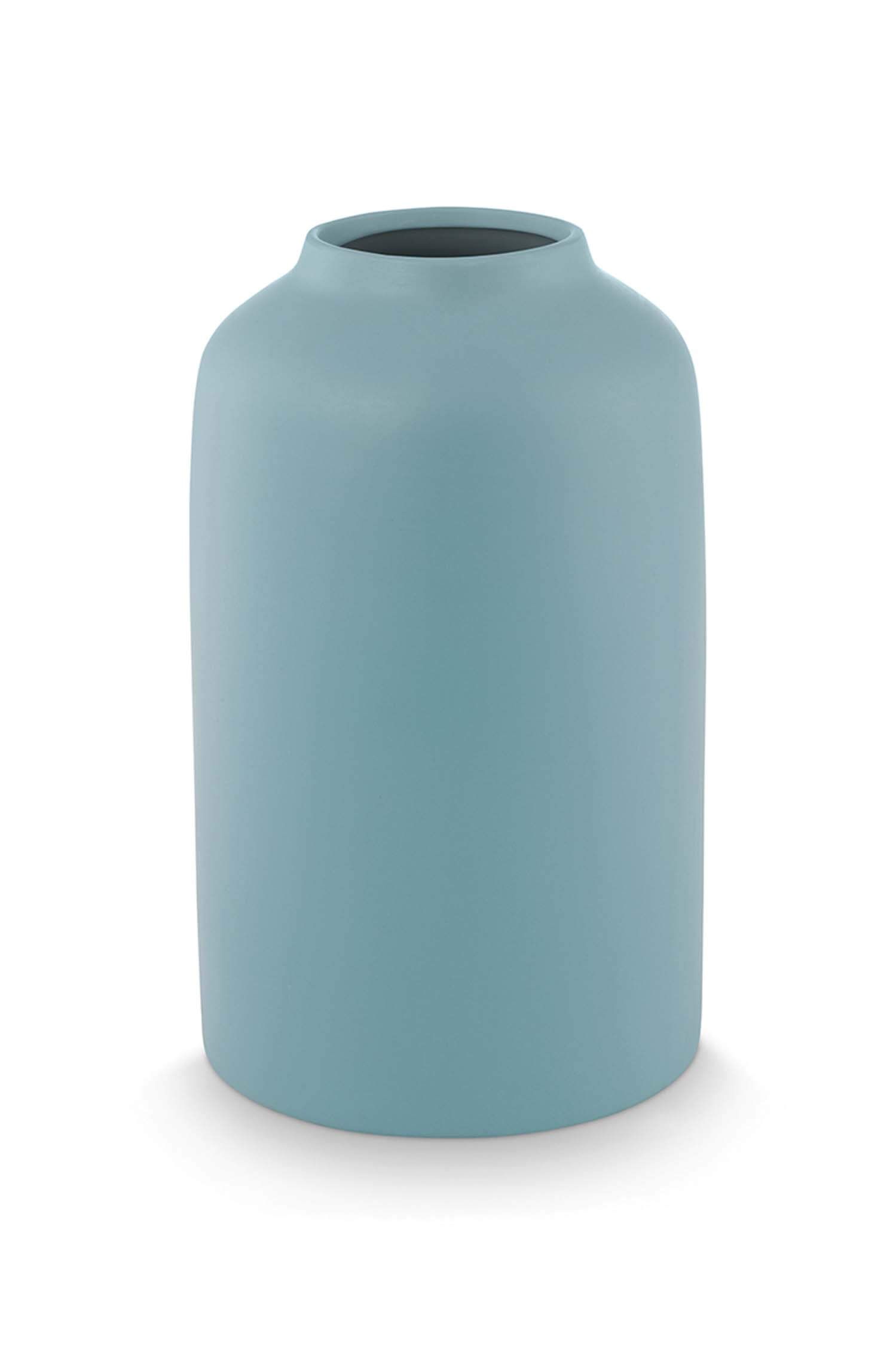 Vase Ceramic Matt Blue 30cm