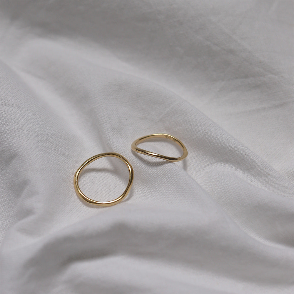 TEN - Bague Line Wave - Or