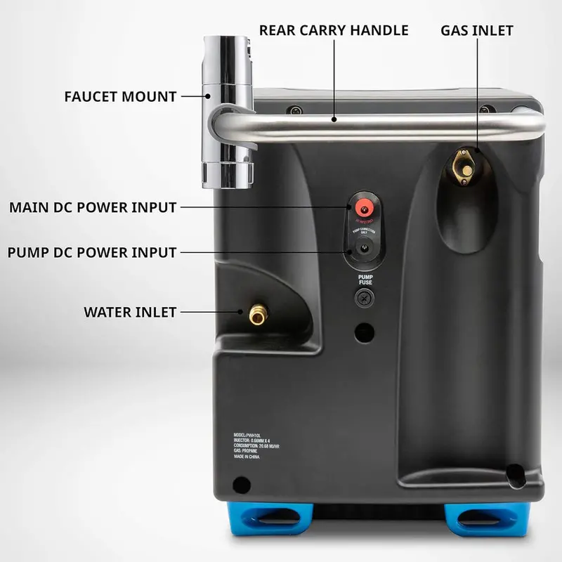 Portable Propane Water Heater And Shower Pump With LCD Display And Carry Case - Image 6 Portable Propane Water Heater And Shower Pump With LCD Display And Carry Case - Image 6