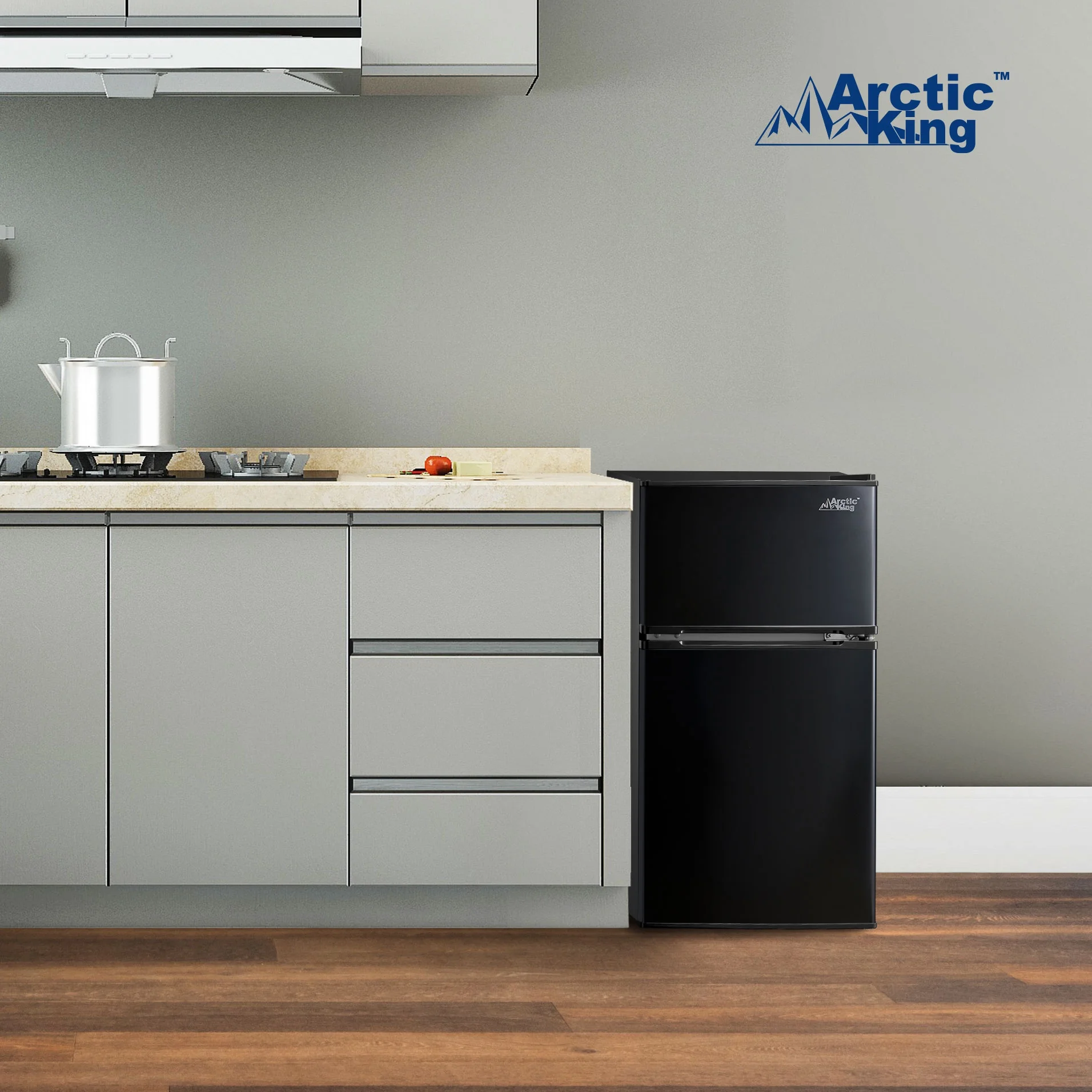 Arctic King 3.2 Cu ft Two Door Mini Fridge with Freezer, Stainless Steel, E-Star - Image 35