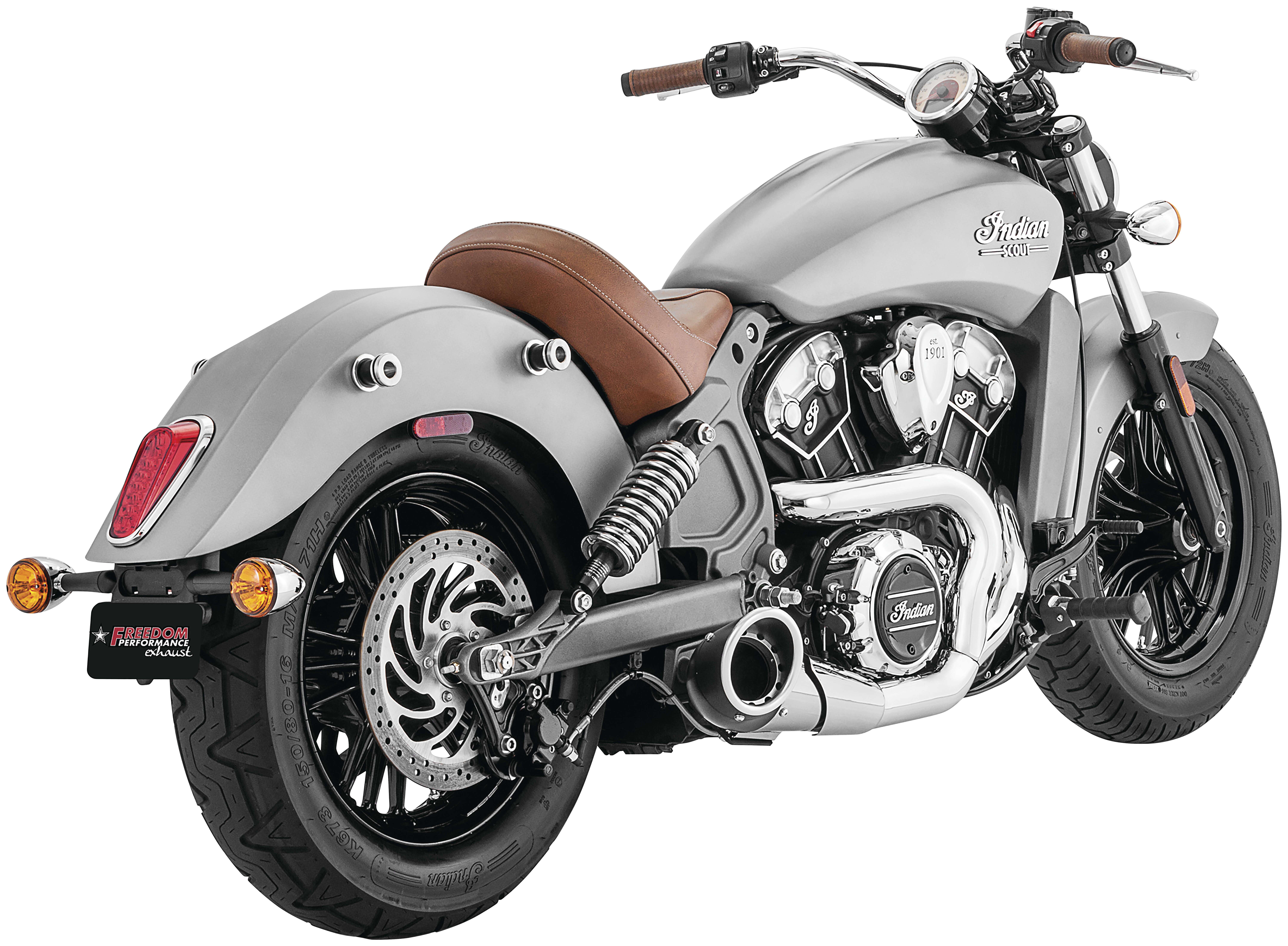 SportsBikeShop Freedom Performance Exhaust Turnout 2-into-1 Exhaust For Indian