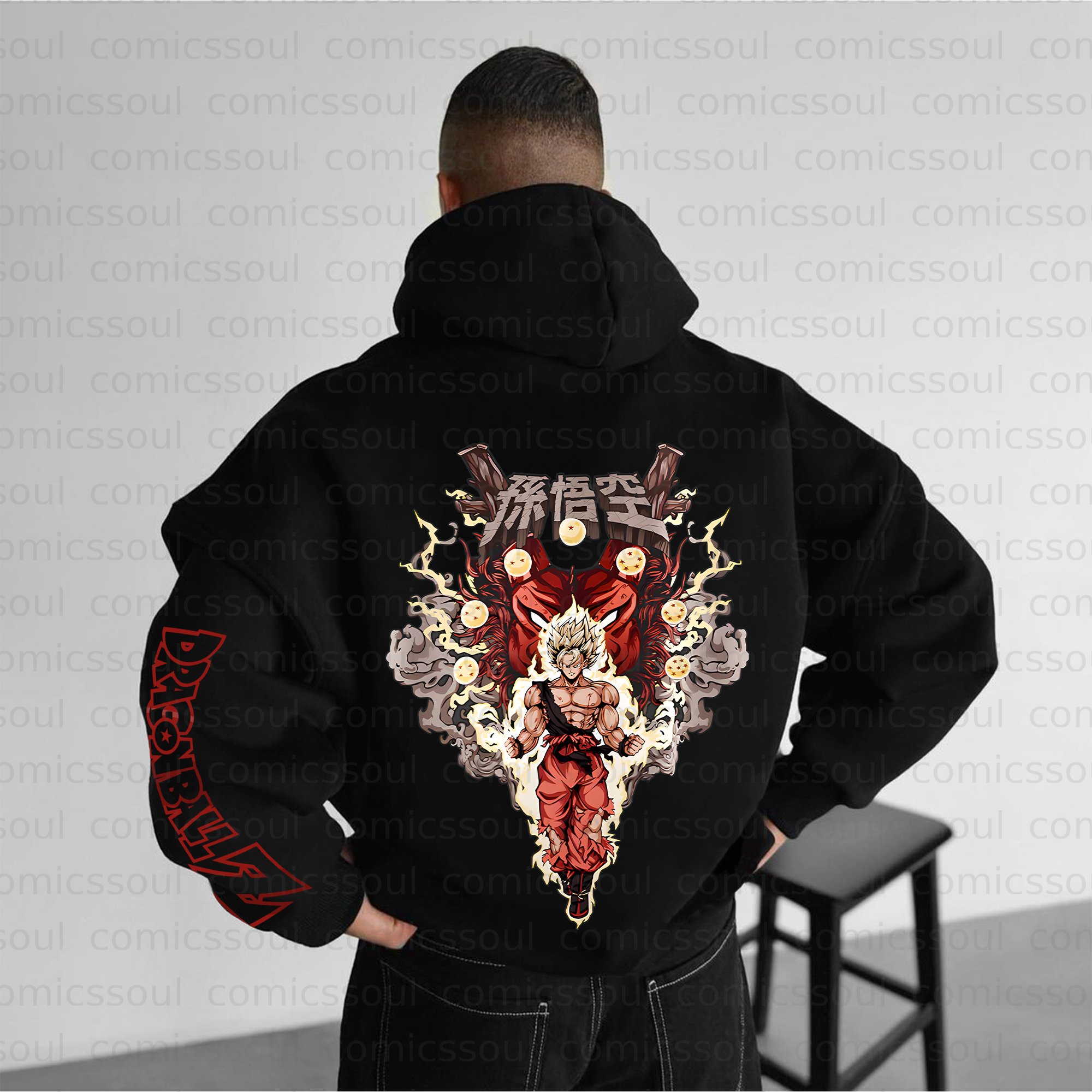 Unisex Anime Graphic Streetwear Vintage Hoodie丨Comicssoul