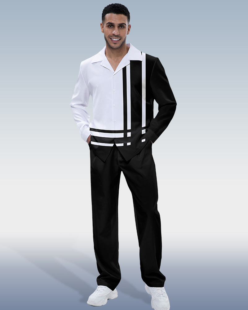 Black Art Long Sleeve Walking Suit