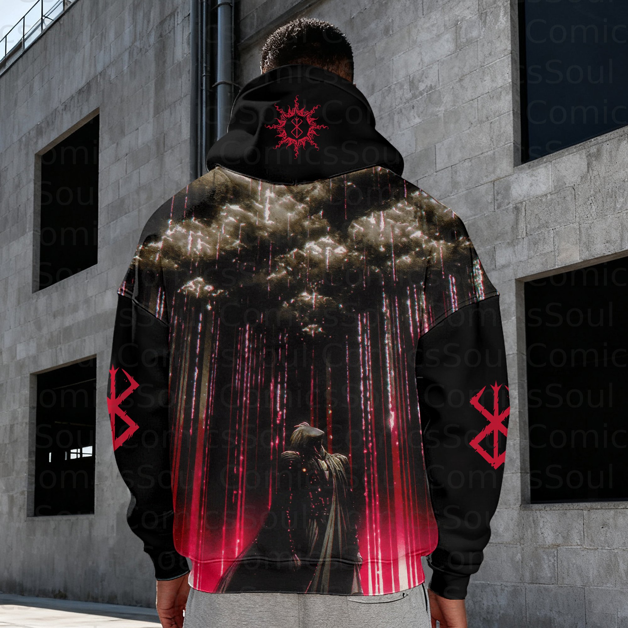 Unisex Graphic Streetwear Vintage Plush  Hoodie