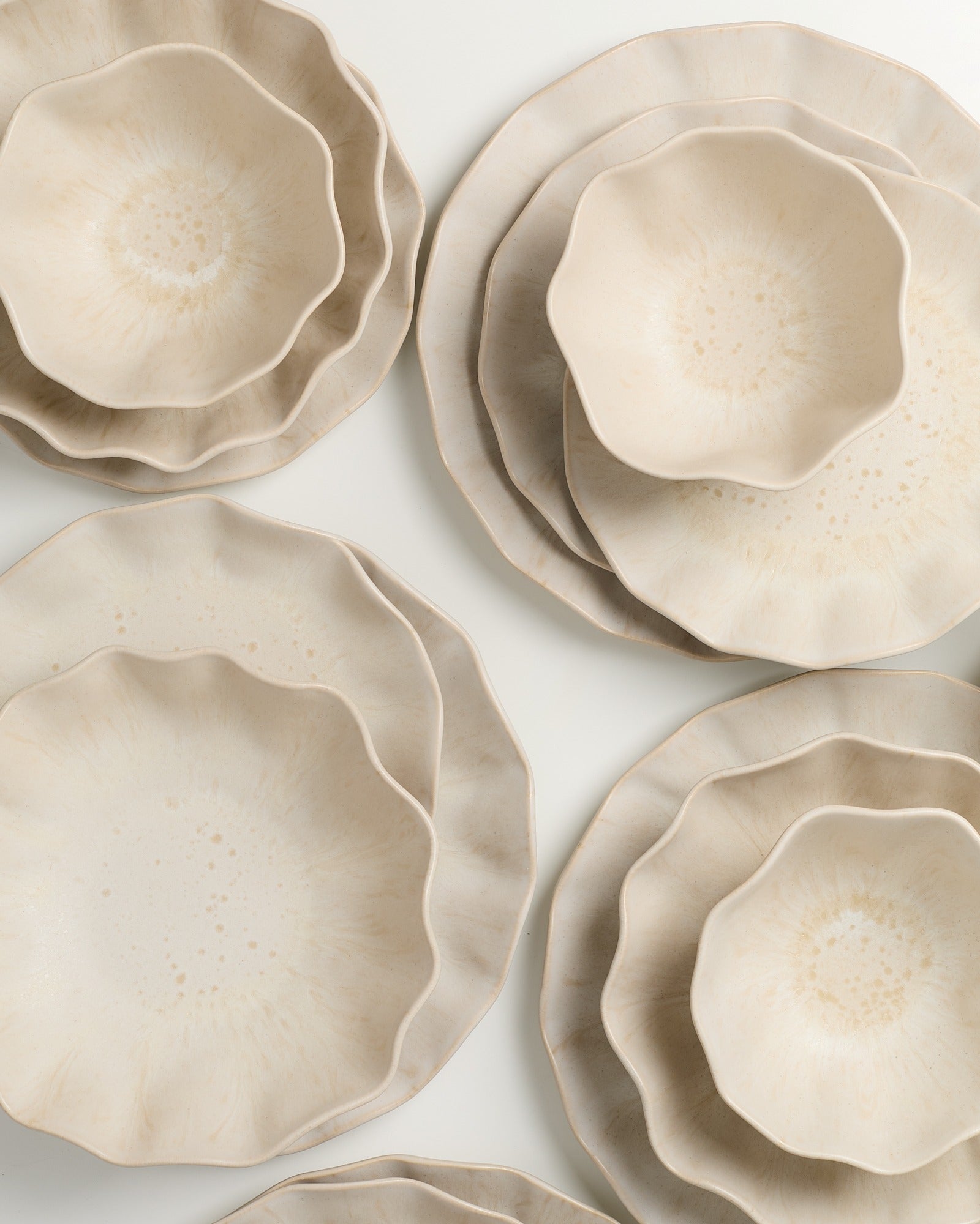 Sintra Geschirr-Set shell sand 24-teilig