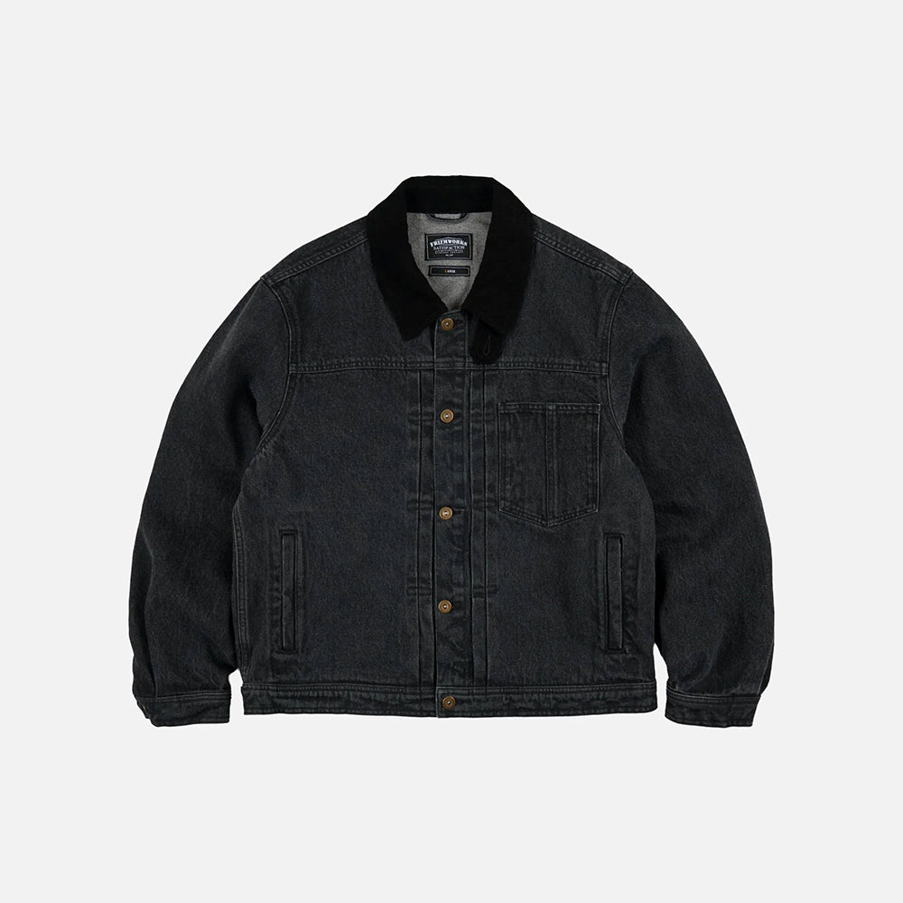 Frizmworks - Veste Washed Denim Trucker - Noir