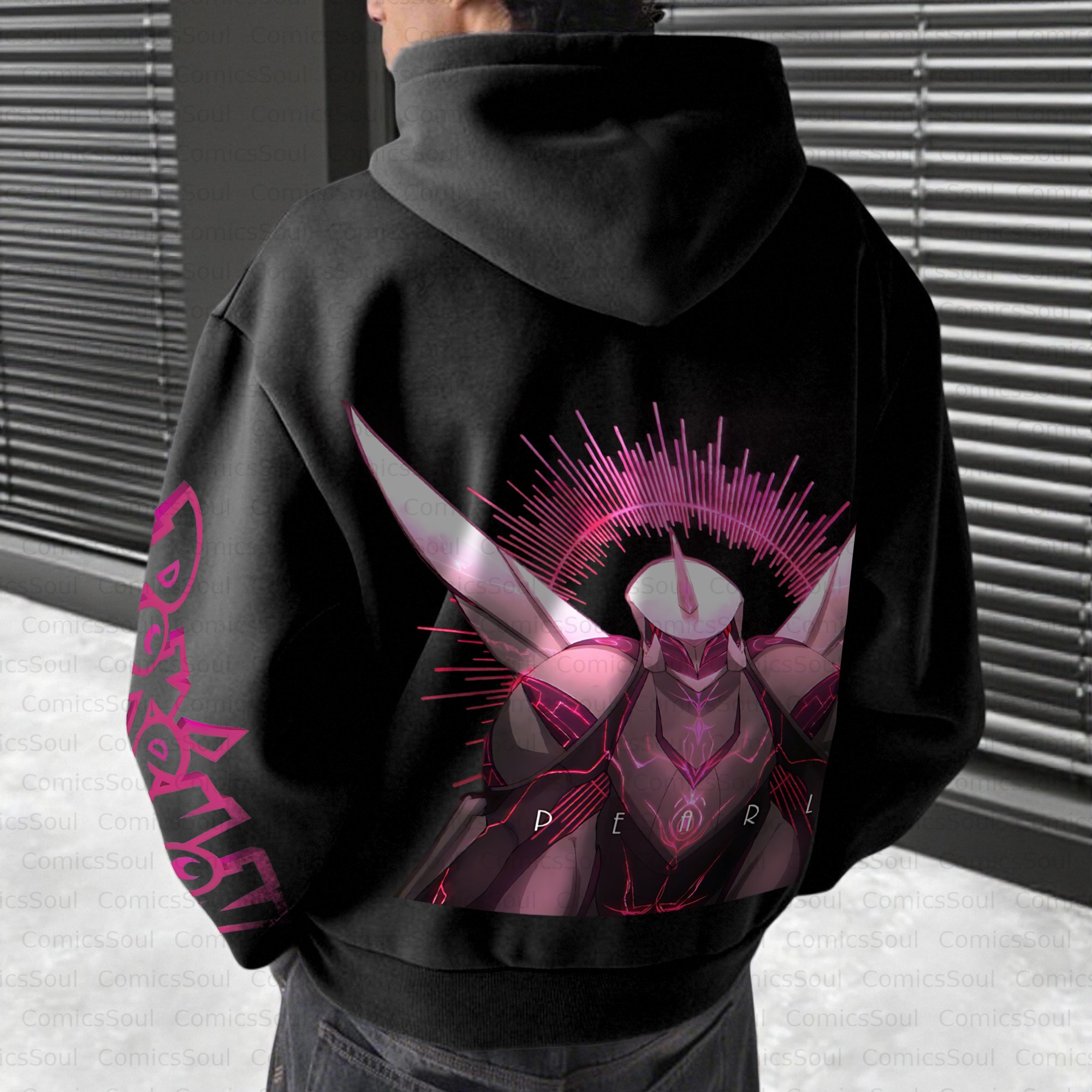 Unisex Anime Inspired Vintage Plush Hoodie