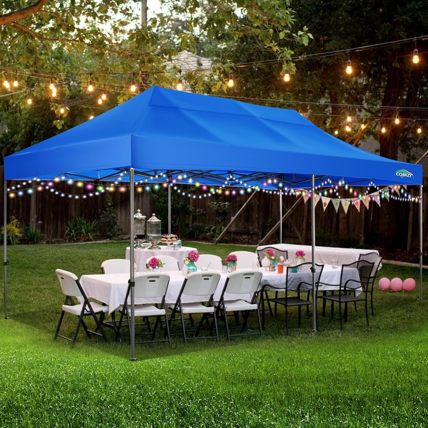 COBIZI 10x20 Heavy Duty Pop up Canopy Tent 6 sidewalls Commercial Canopy Wedding Party Tents