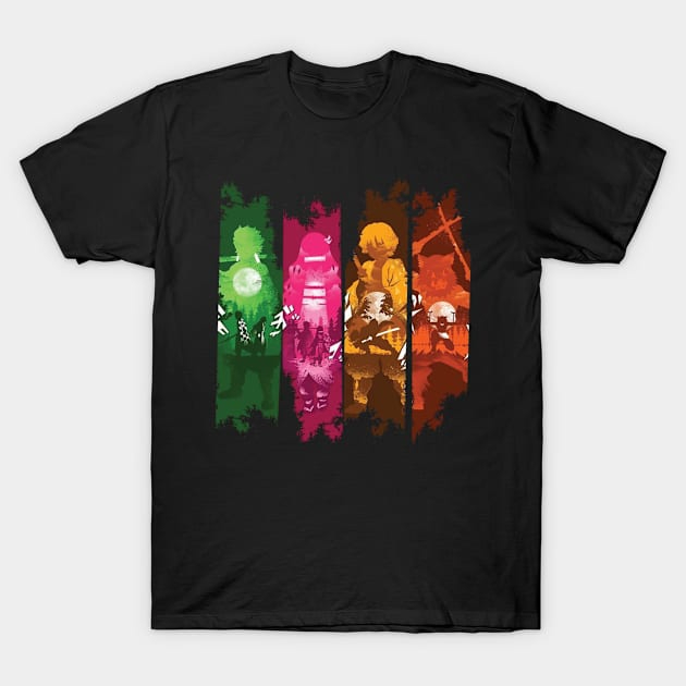 Unisex Anime Inspired Vintage T-Shirt丨Comicssoul