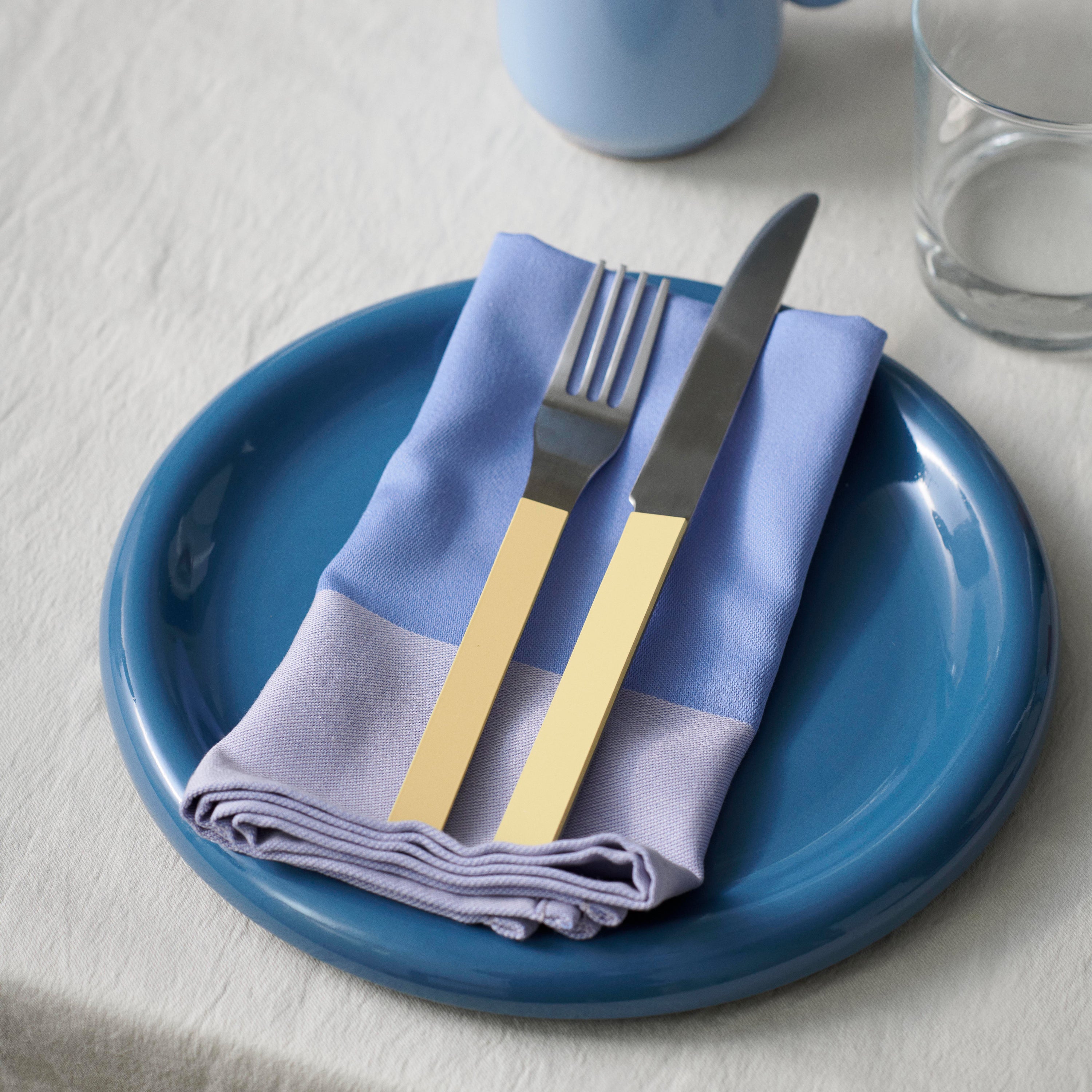 HAY Barro Dinerborden Ø 24 cm - Set van 2 - Donkerblauw