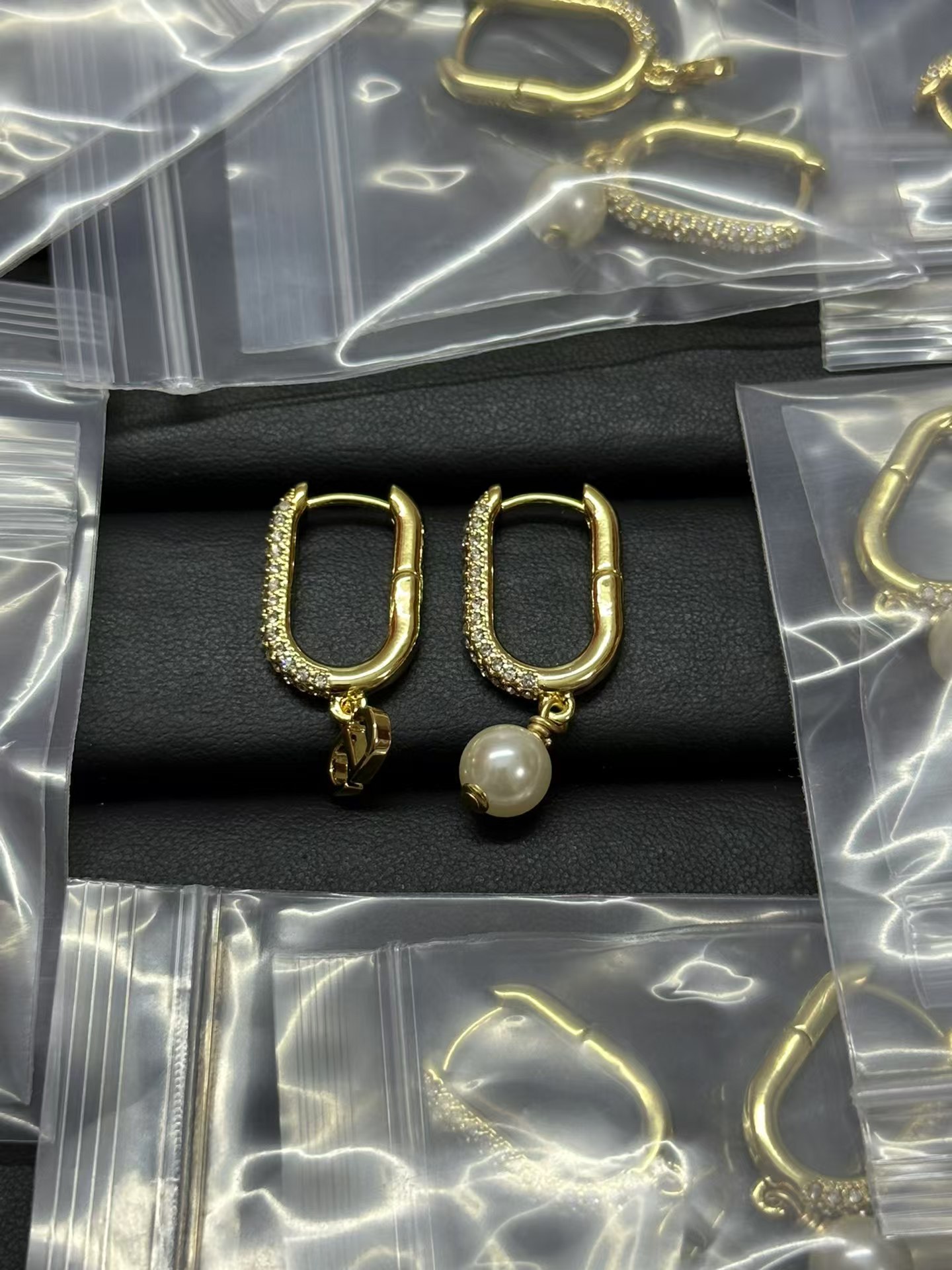 Dior Asymmetric Charms Hinged Earrings - Original Replica Club