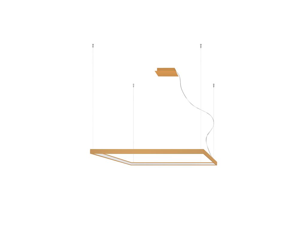 Candelabros Nelya moderno de aluminio - 1 fuentes luminosas - L.110 x A.150 cm - dorado