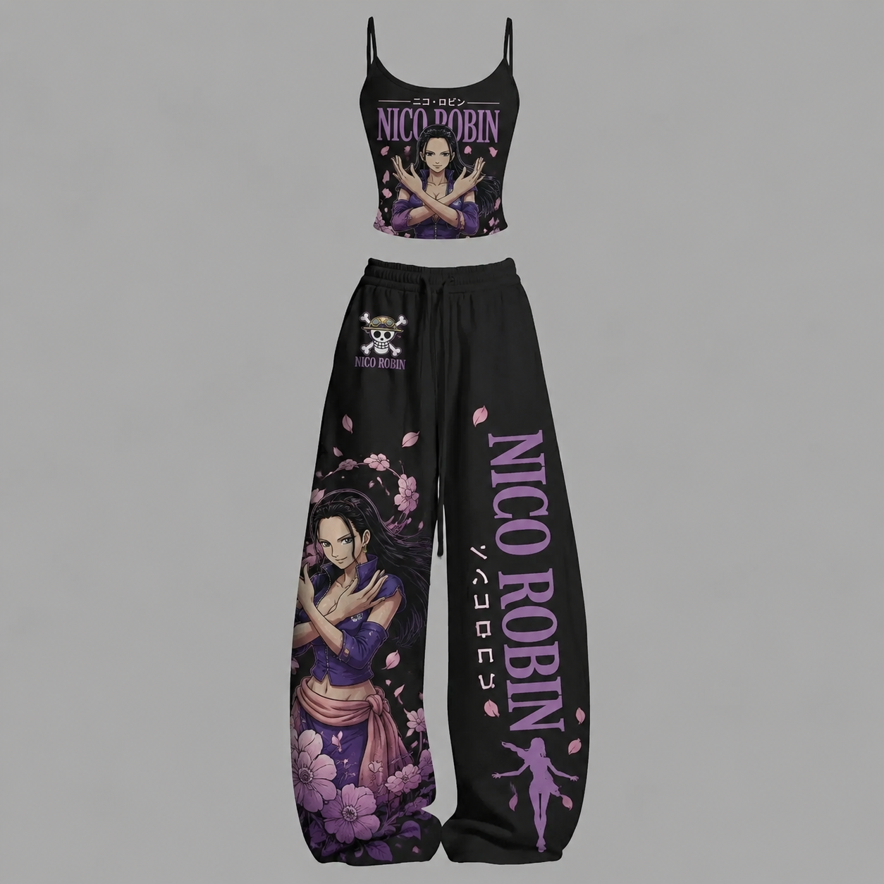 One Piece Top & Elasticated Trousers Two-Piece Set