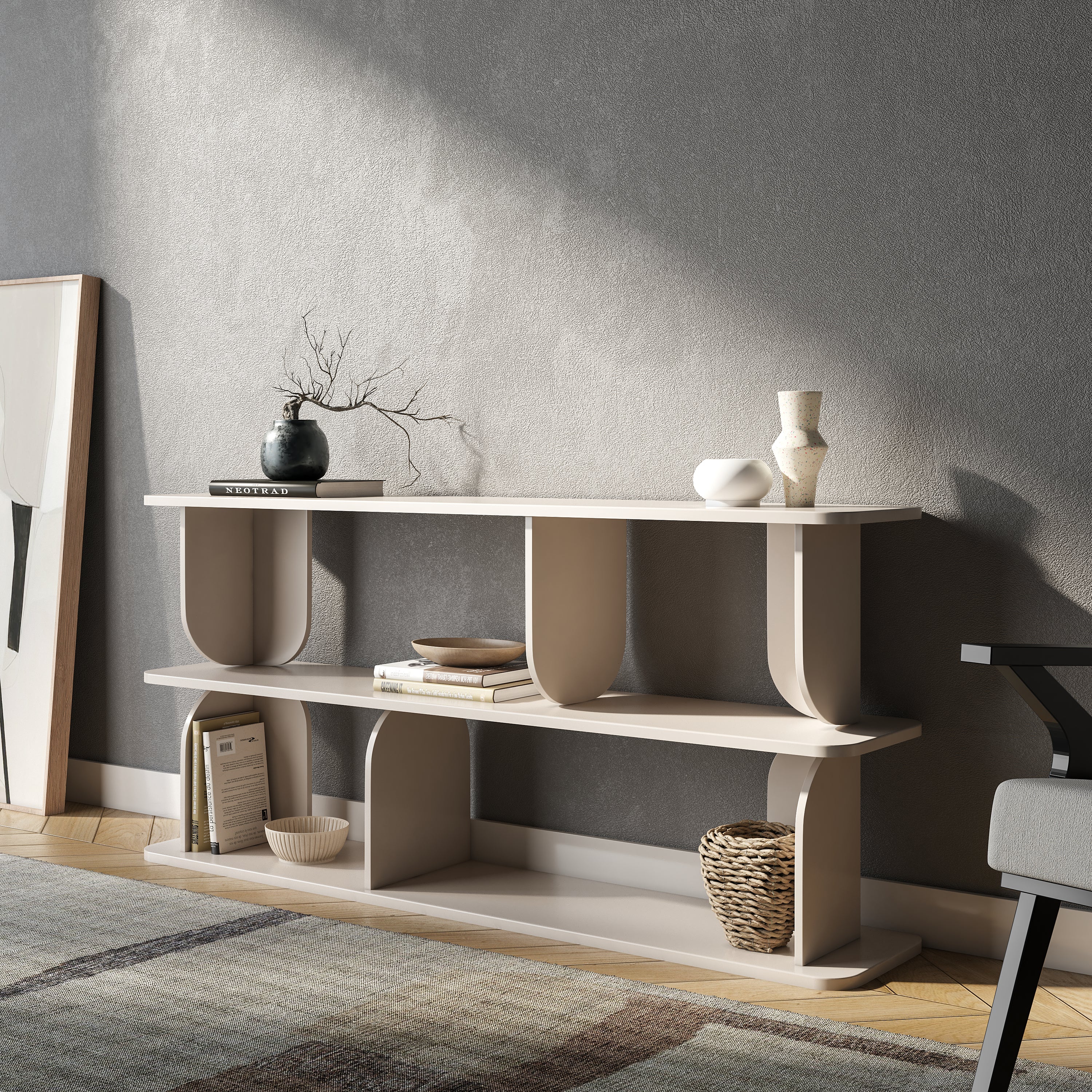 Blokker Curbe Dressoir - Greige