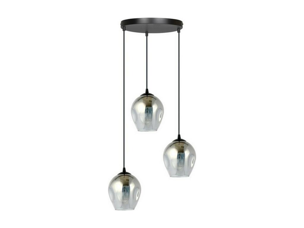 Lámpara de Suspensión Istar, Gris, 40x100x40 cm, Mubdelu