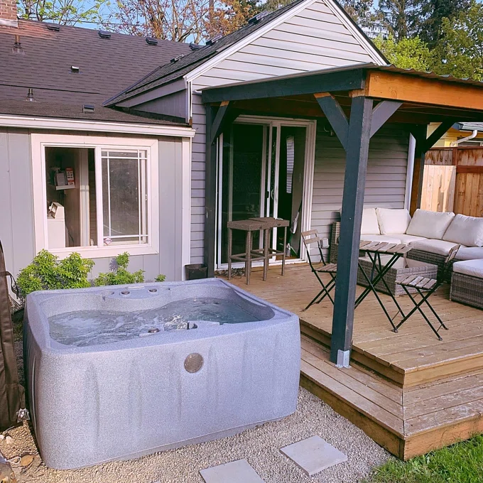 WAYFAIR "Clearance Sale"Aquarest Spas, Powered By Jacuzzi? Pumps 4 - Person 12 - Jet Rectangular Plug And Play Hot Tub