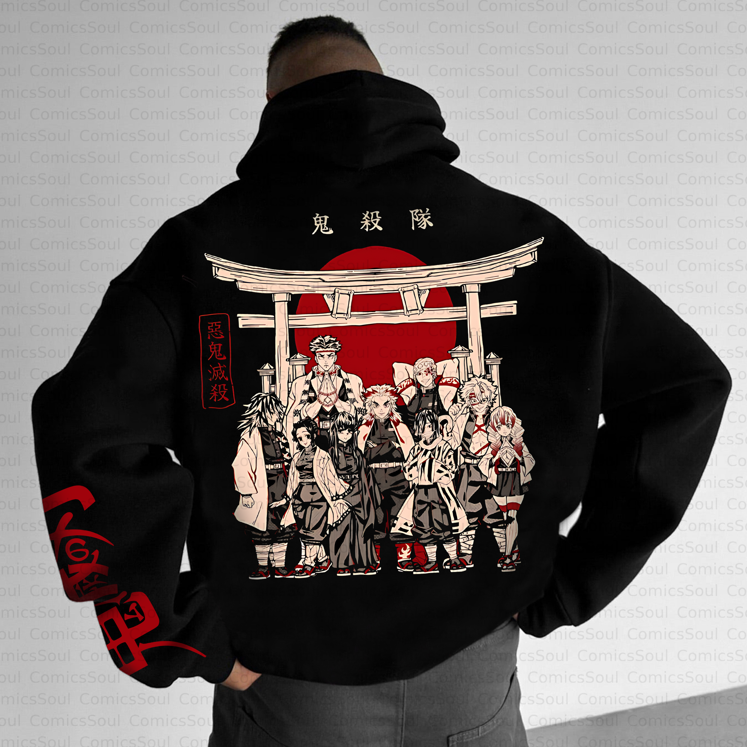 Unisex Anime Inspired Vintage Plush Hoodie
